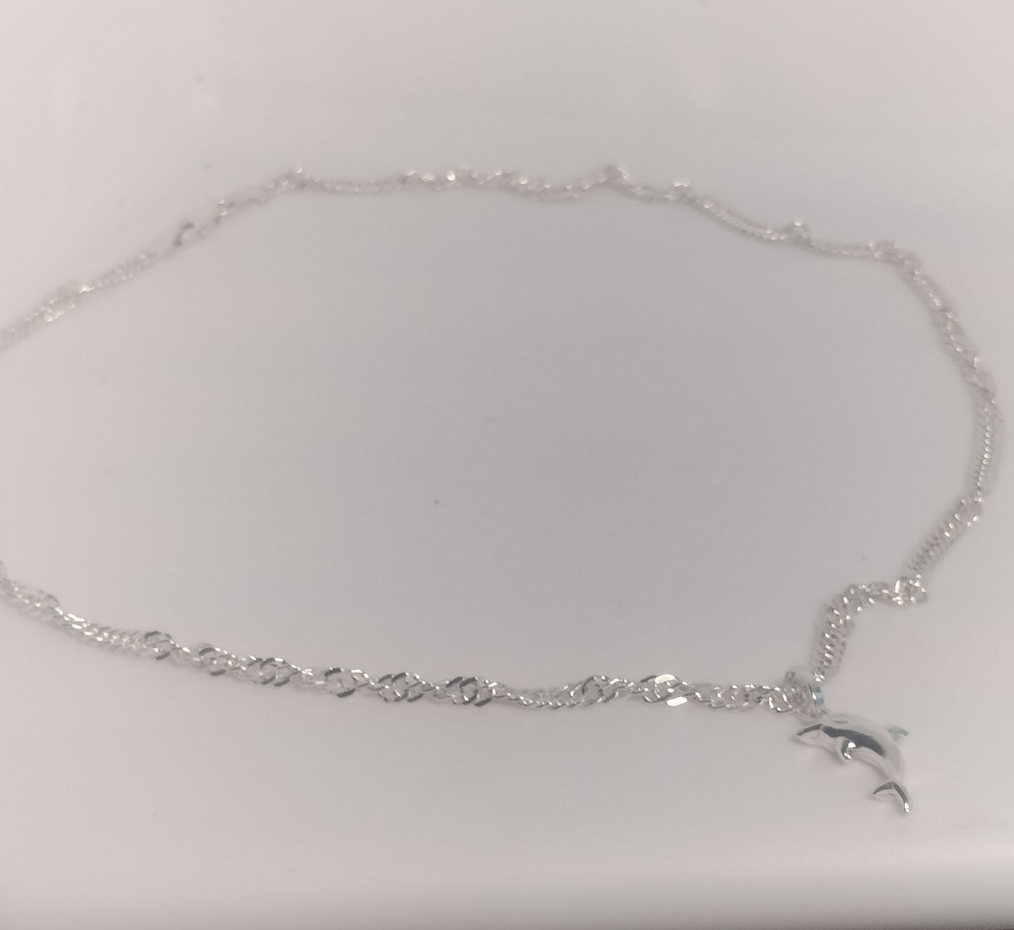 Sterling Silver Dolphin Pendant and chain