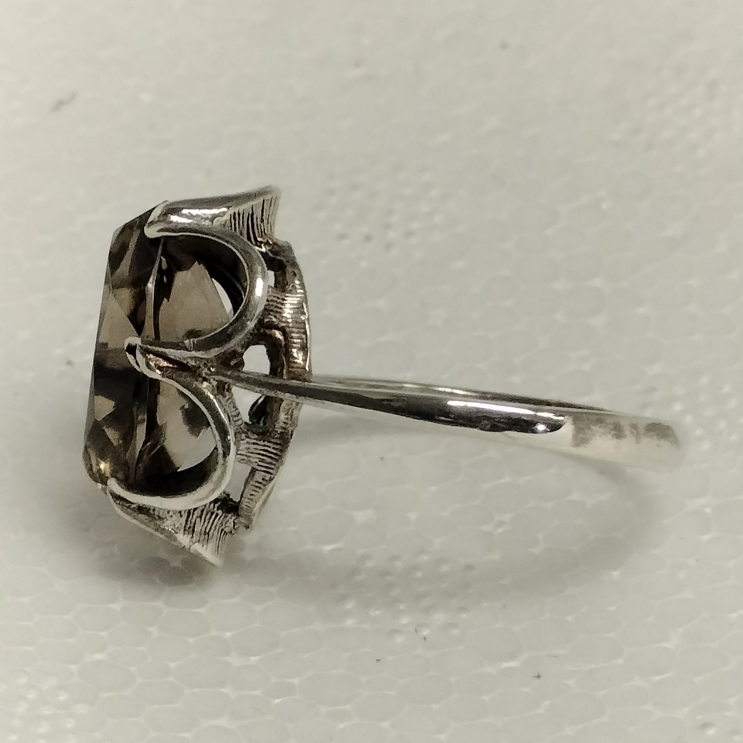 Sterling Silver Smokey Quartz Ring