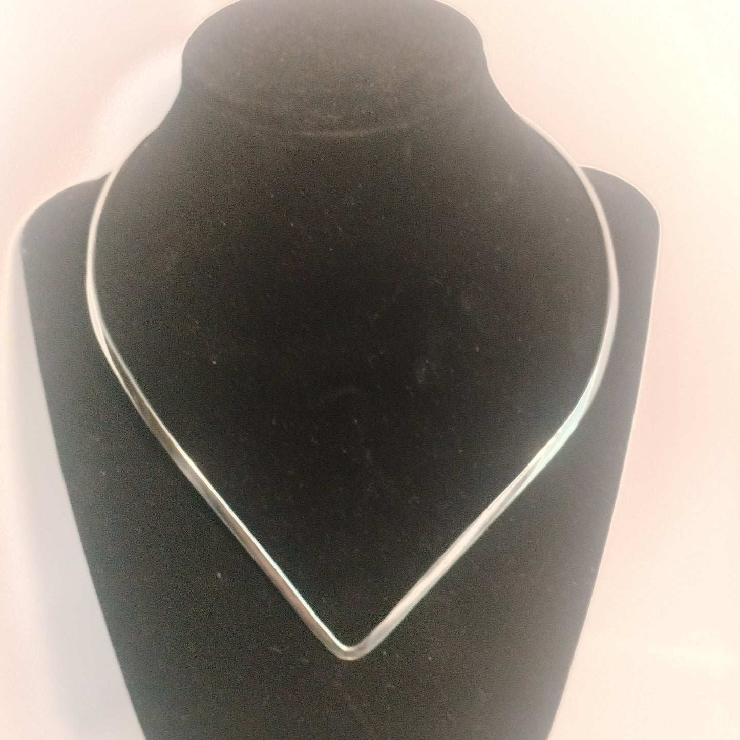 Sterling Silver V Necklace