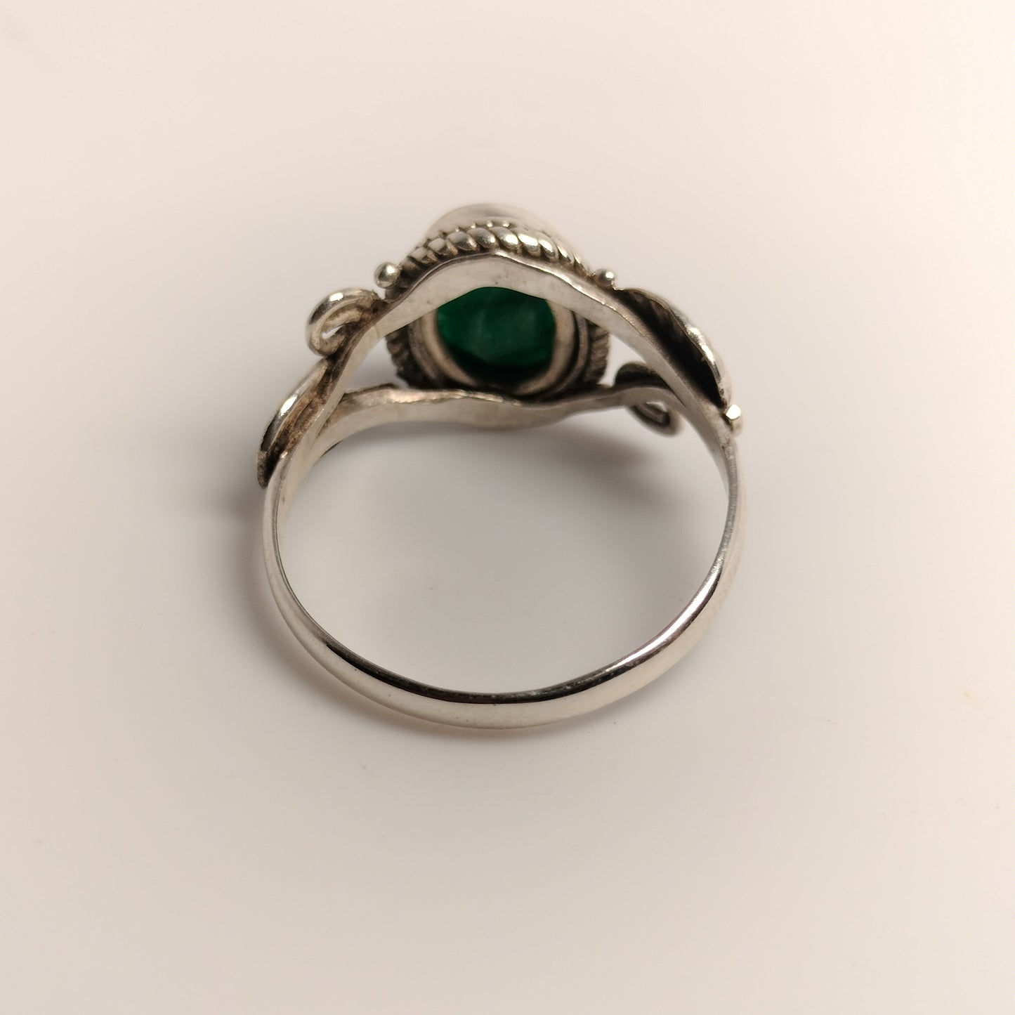 Sterling Silver Emerald Ring