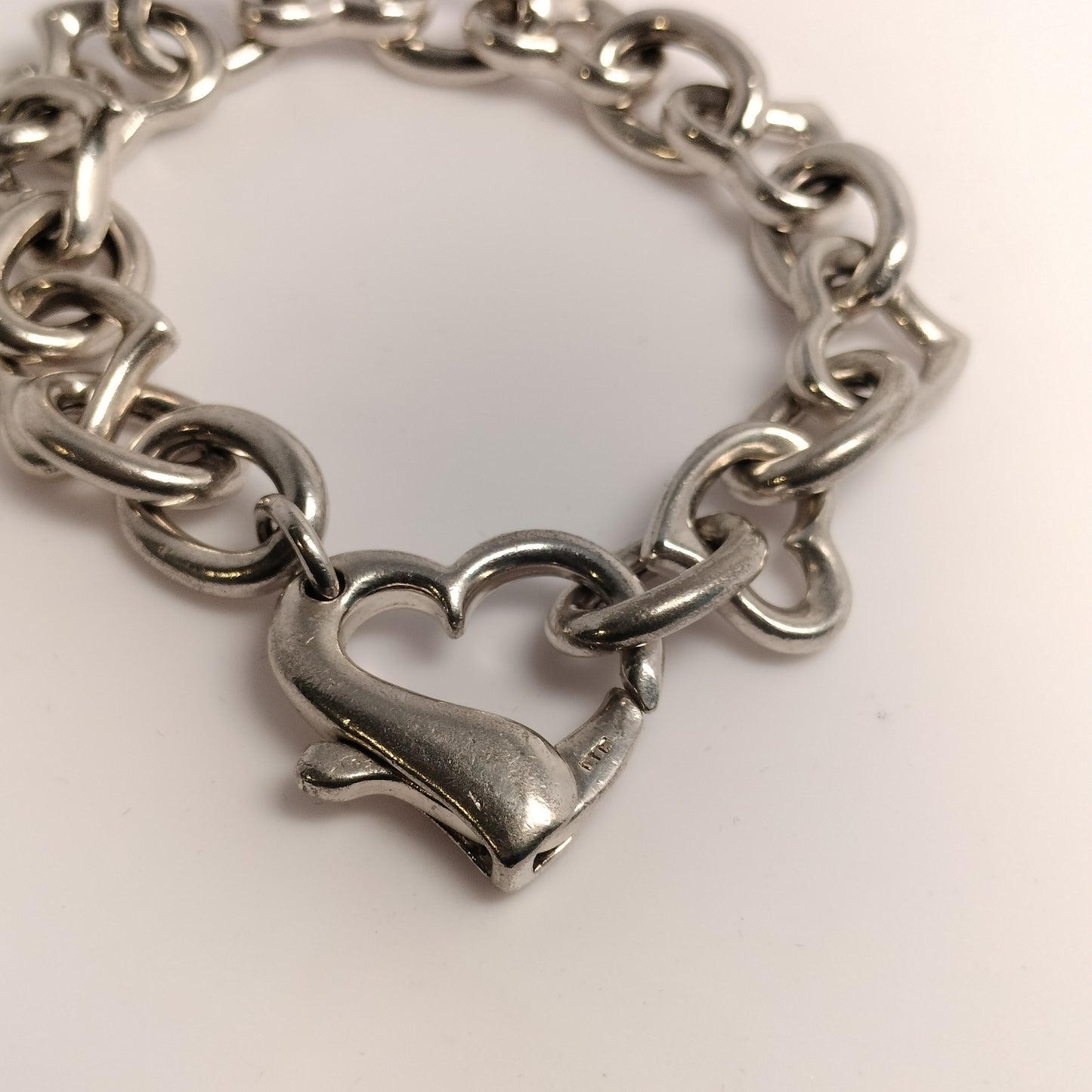 Sterling Silver Heart Bracelet