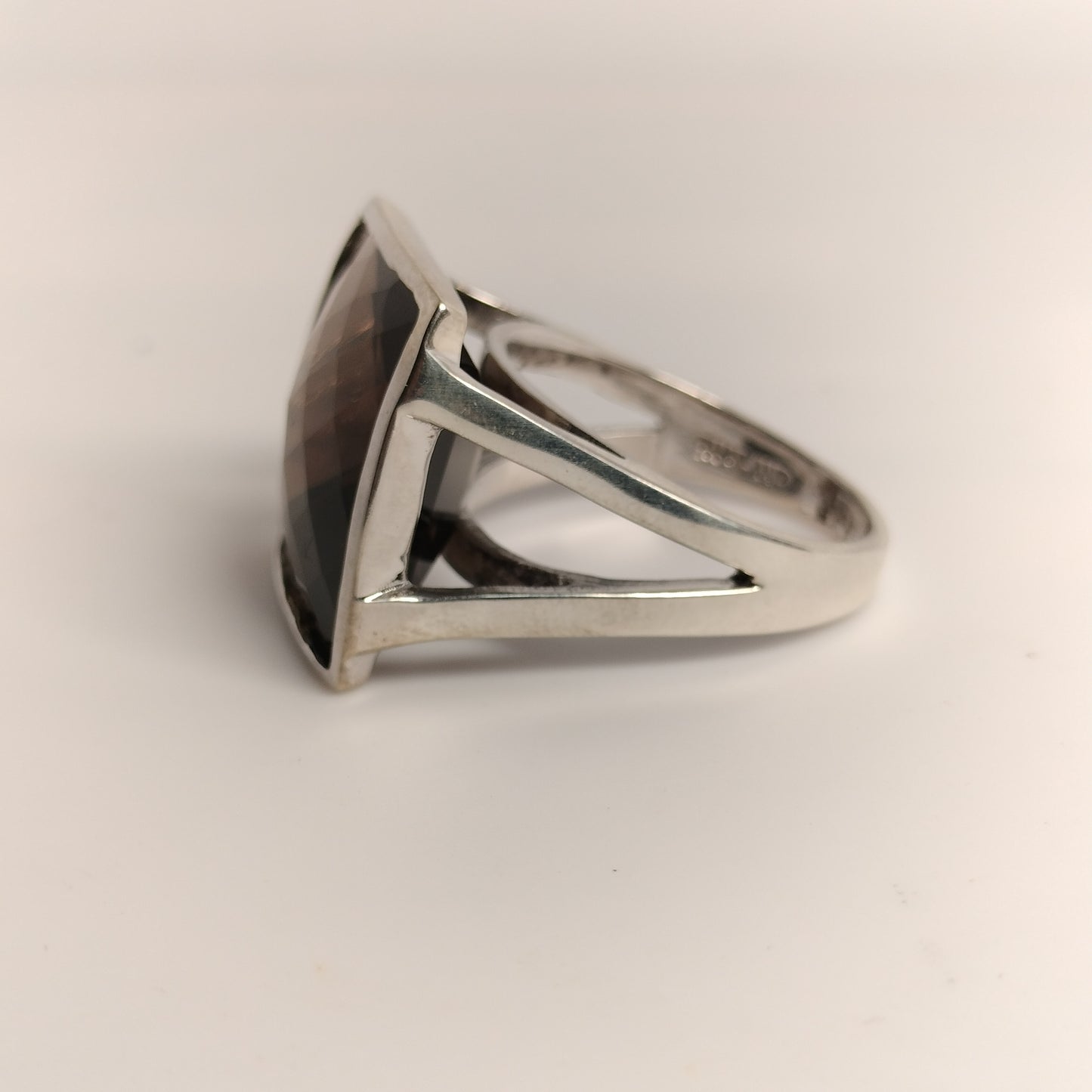 Sterling Silver Smokey Quartz Ring
