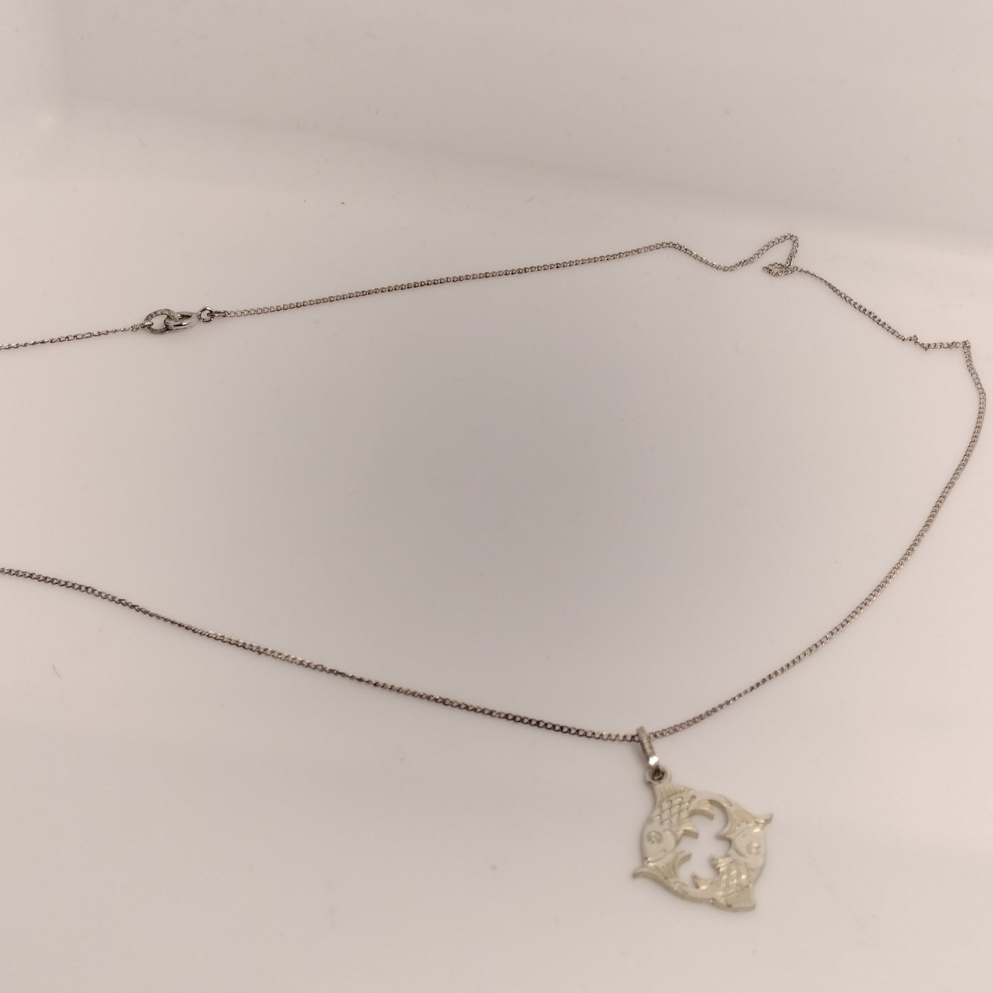 Sterling Silver Fish Pendant and Chain