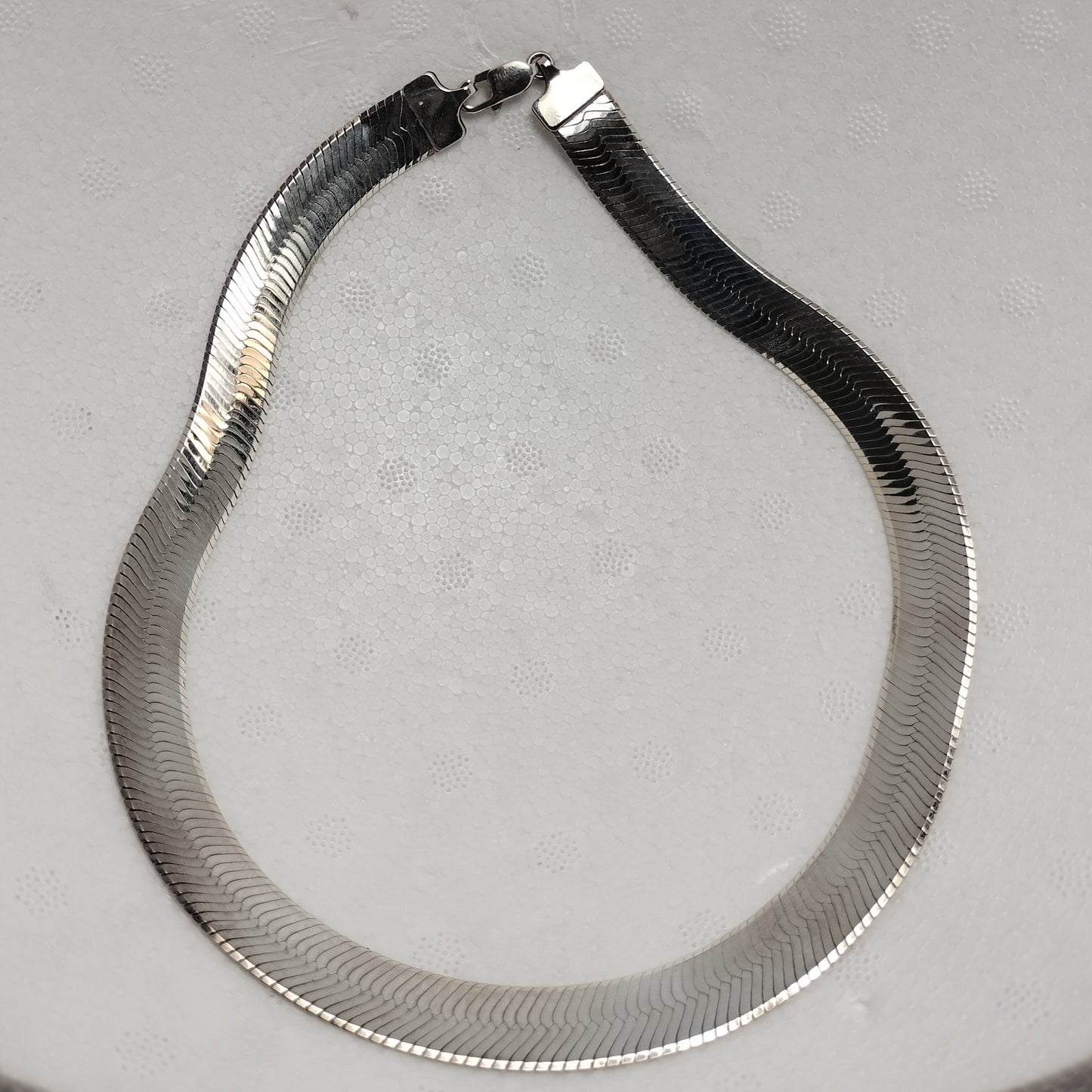 Sterling Silver Herringbone Necklace