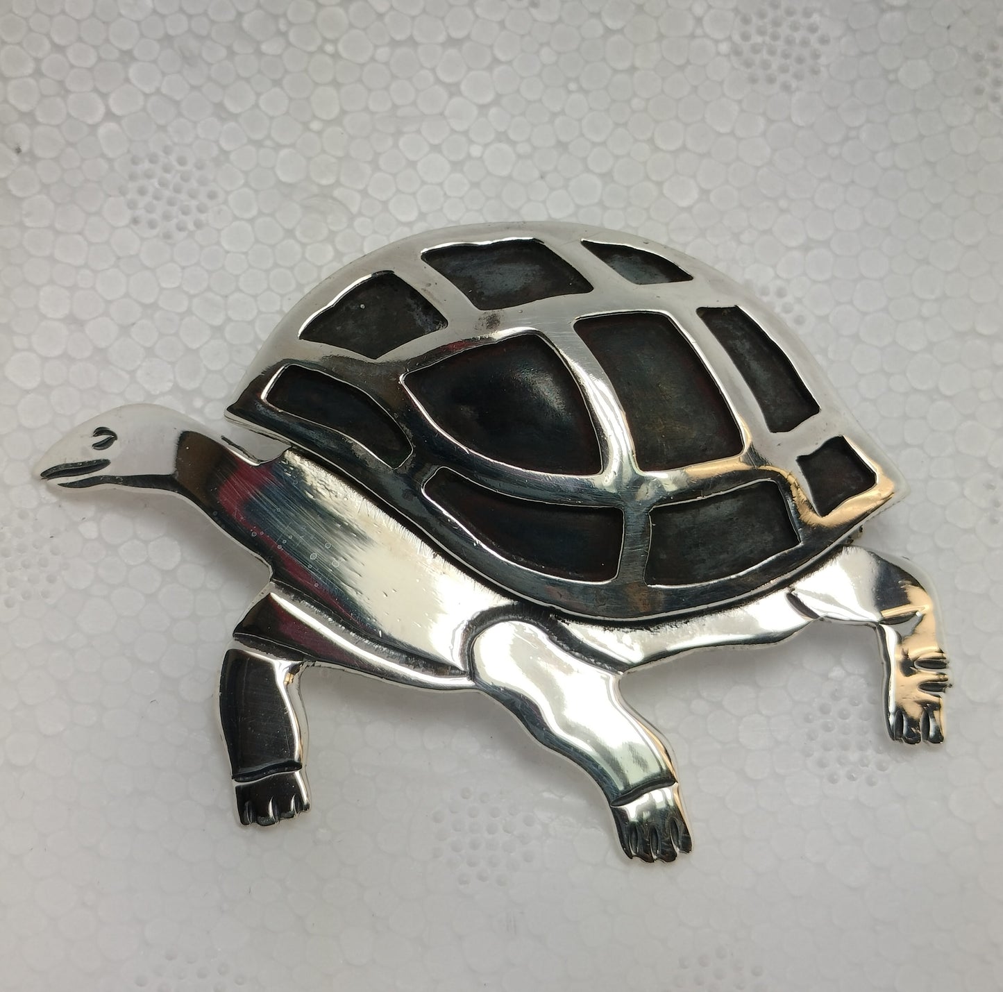 Sterling Silver Tortoise Brooch