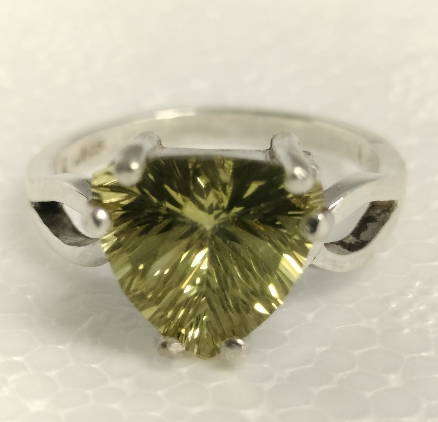 Sterling Silver Lemon Quartz Ring