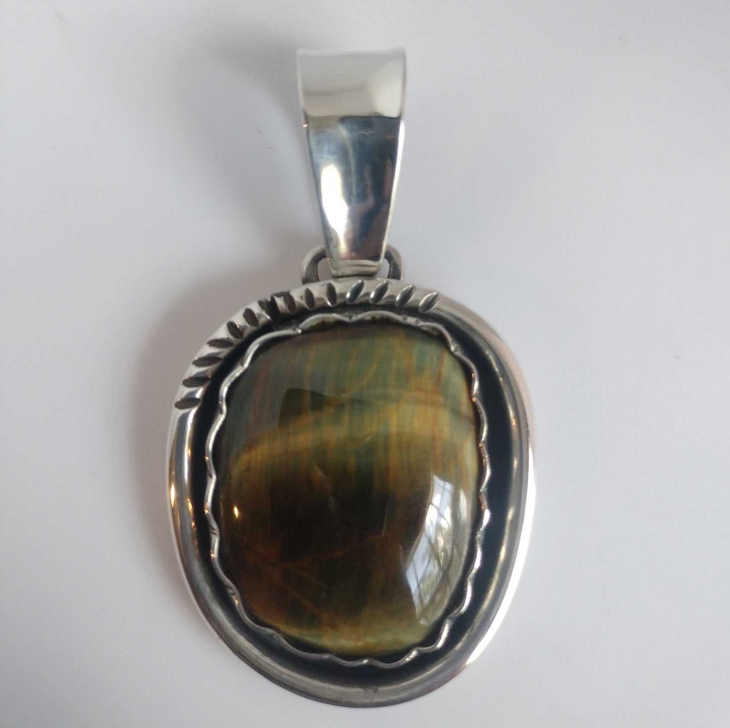 Sterling Silver Tigereye Pendant
