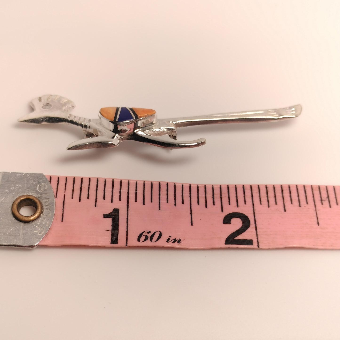 Sterling Silver Roadrunner Pin