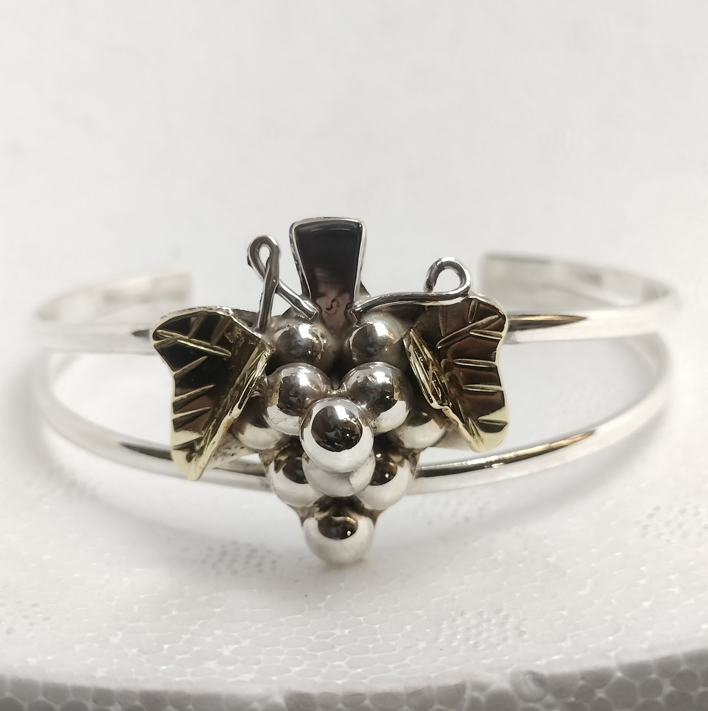 Sterling Silver Grape Cluster Bracelet