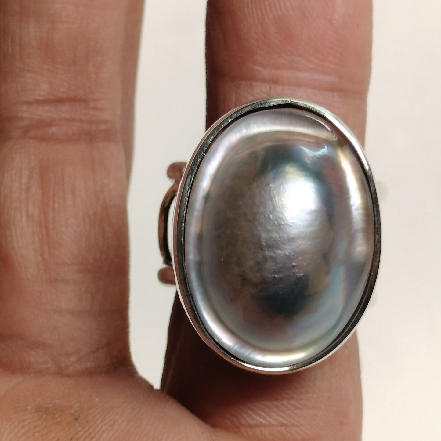 Sterling Silver Pearl Ring