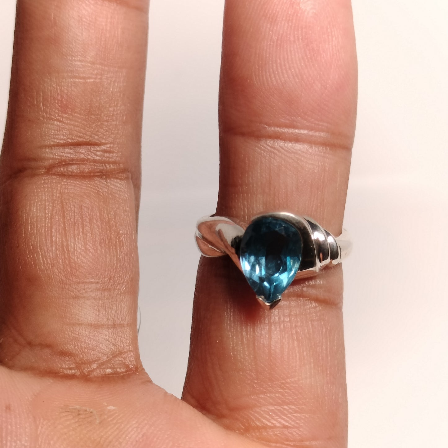 Sterling Silver Blue Topaz Ring