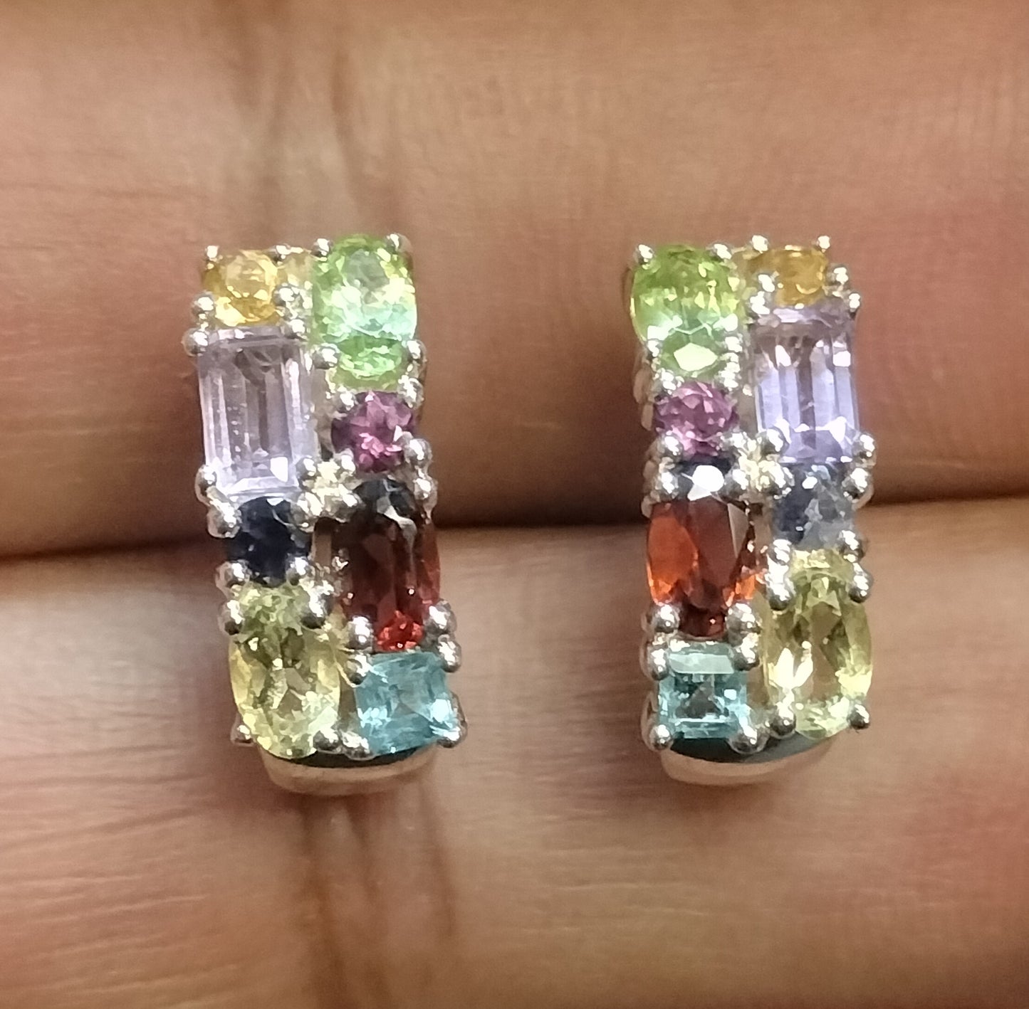 Sterling Silver Assorted Gemstone Earrings