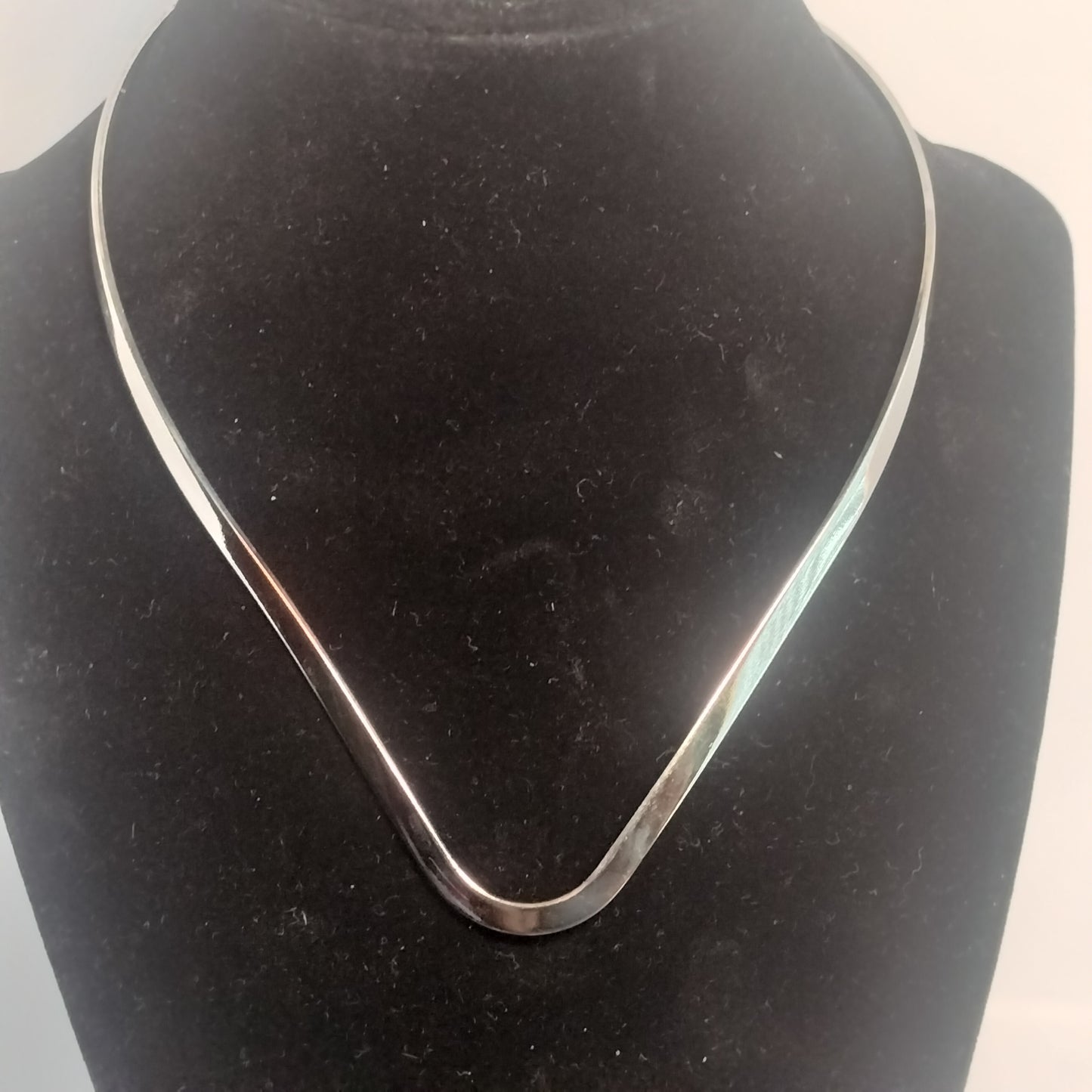 Sterling Silver V Necklace