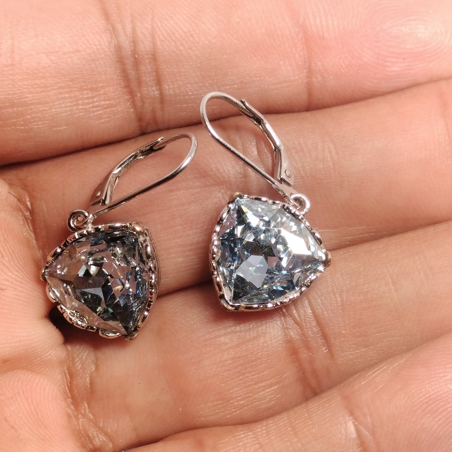 Sterling Silver Aquamarine Earrings