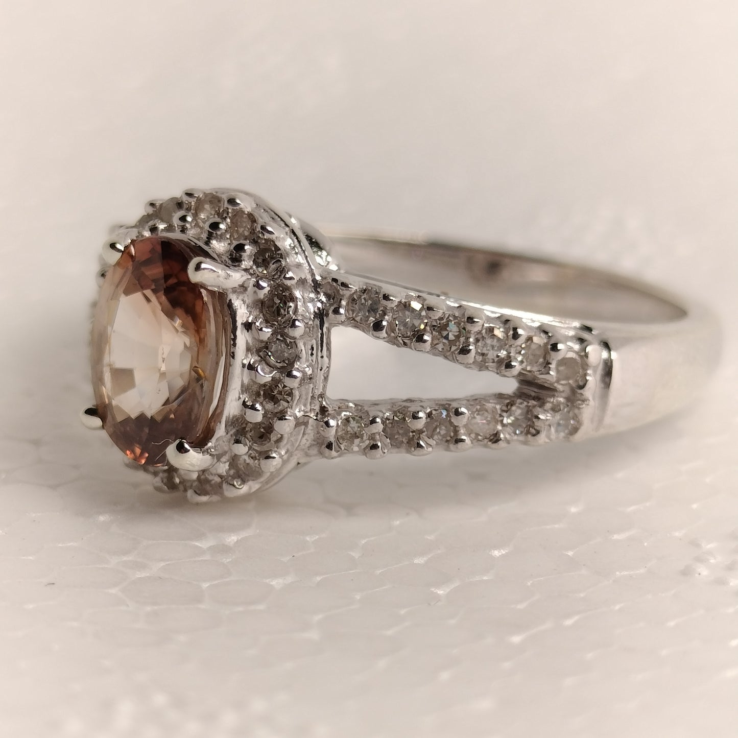 10K Gold Sapphire and Diamond Ring