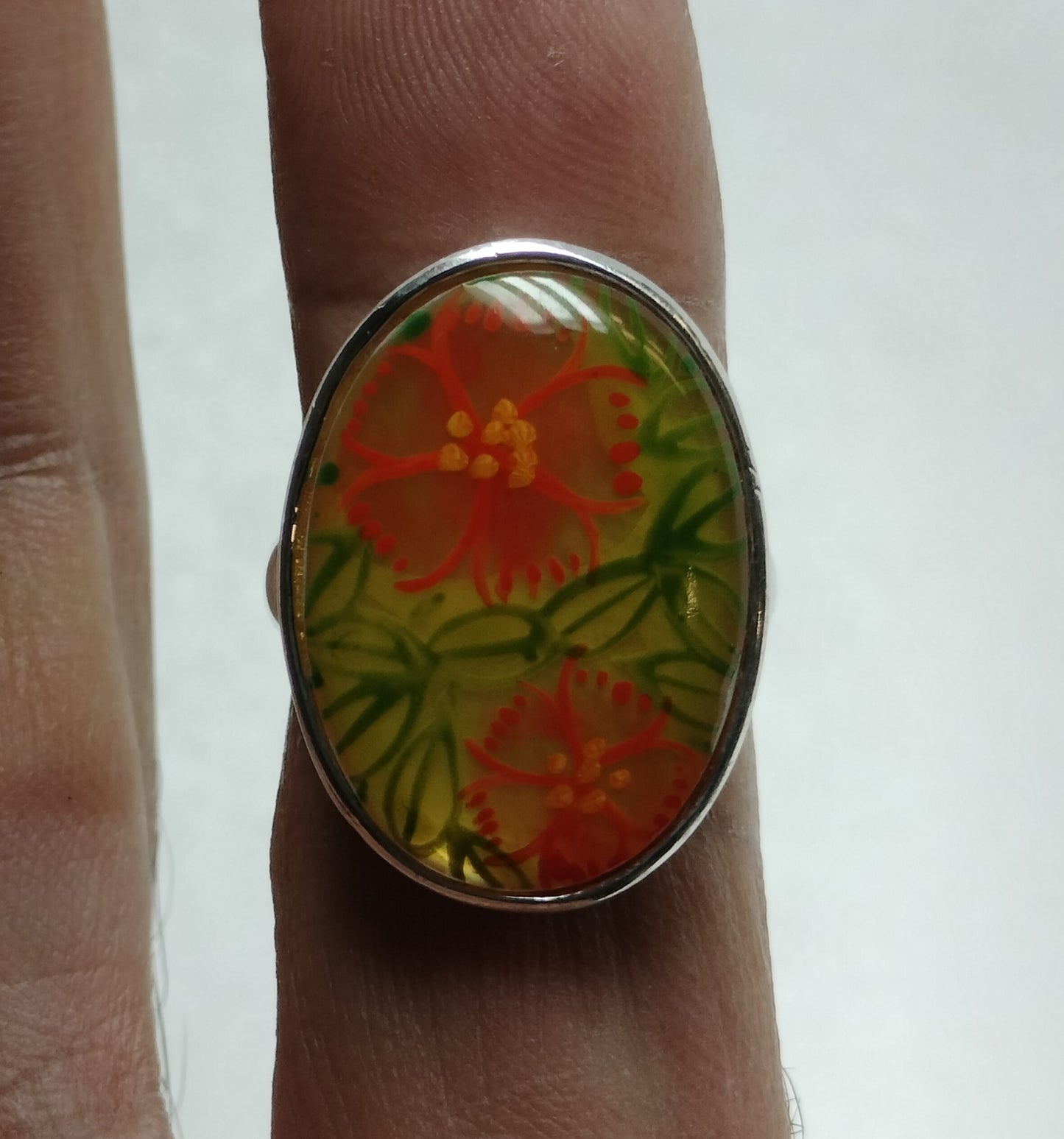 Sterling Silver Resin Ring