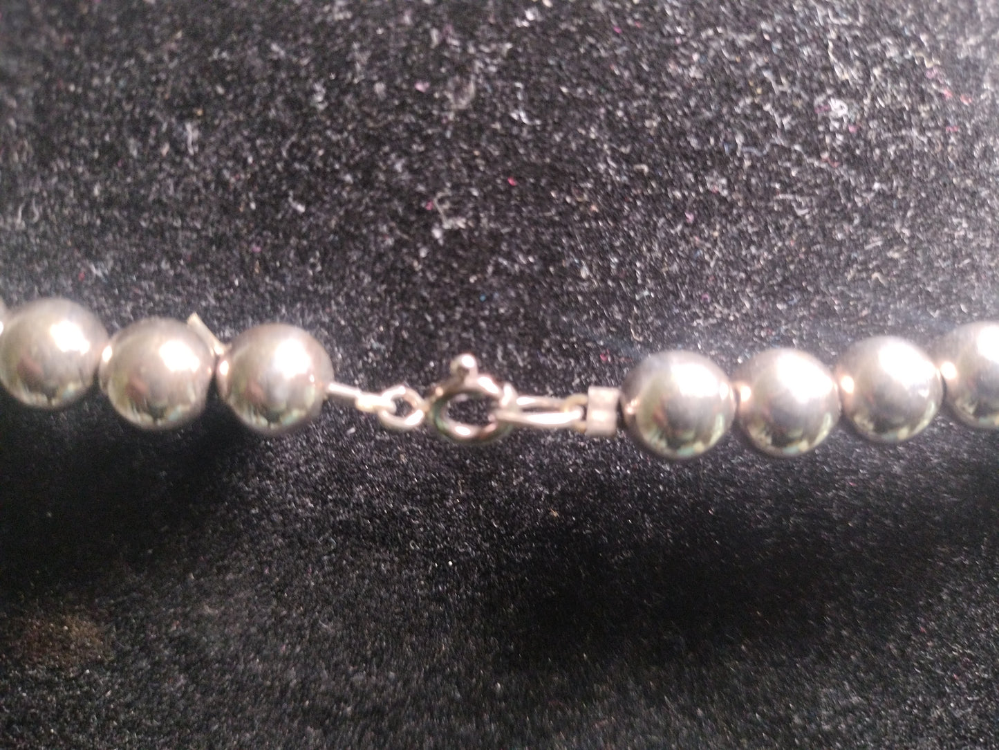 Sterling Silver Beaded Necklace