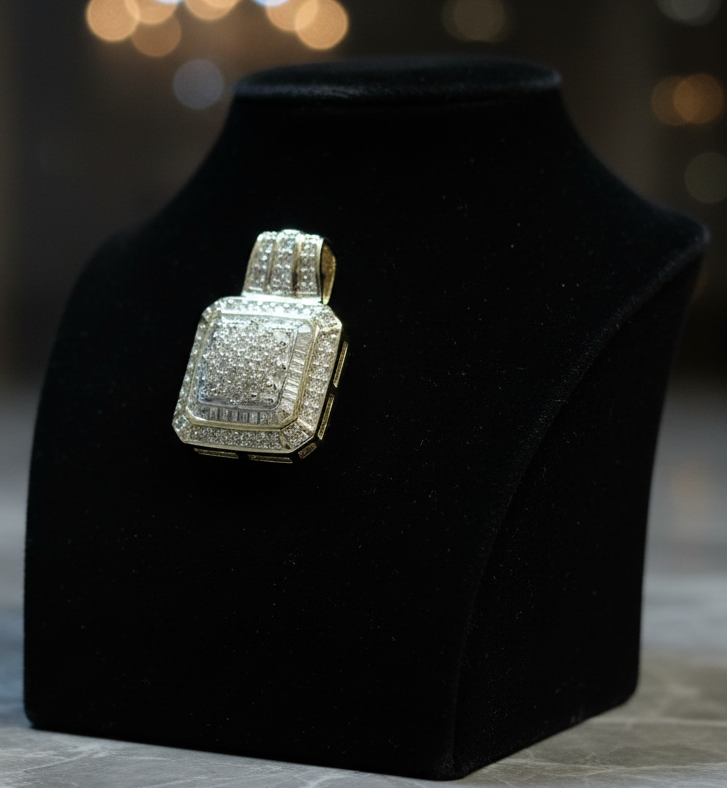 10k Gold Diamond Slide Pendant