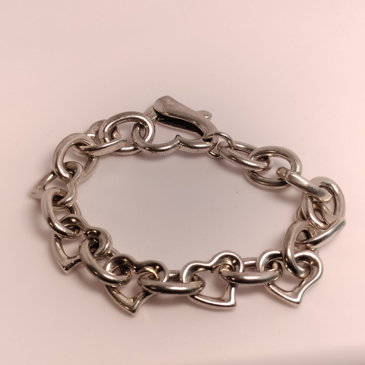 Sterling Silver Heart Bracelet