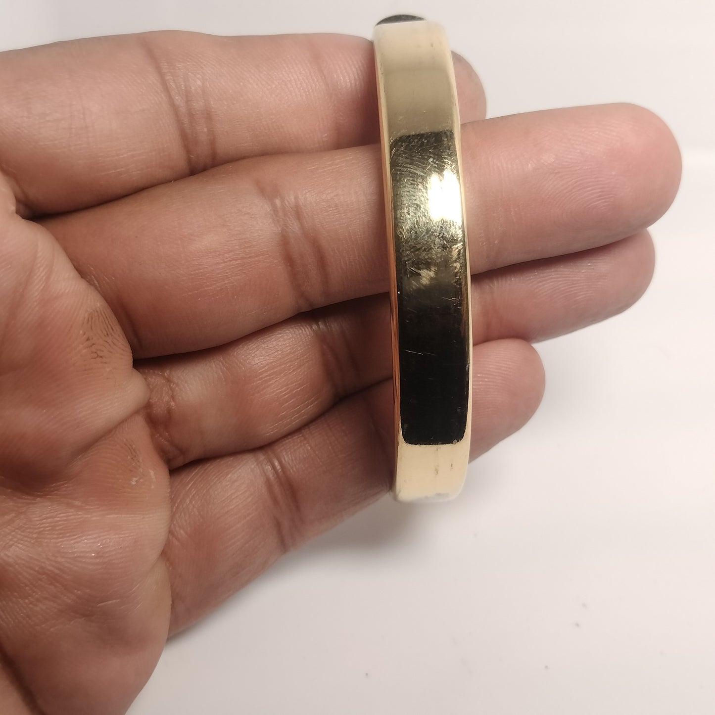 Gold Over Sterling Silver Bangle Bracelet