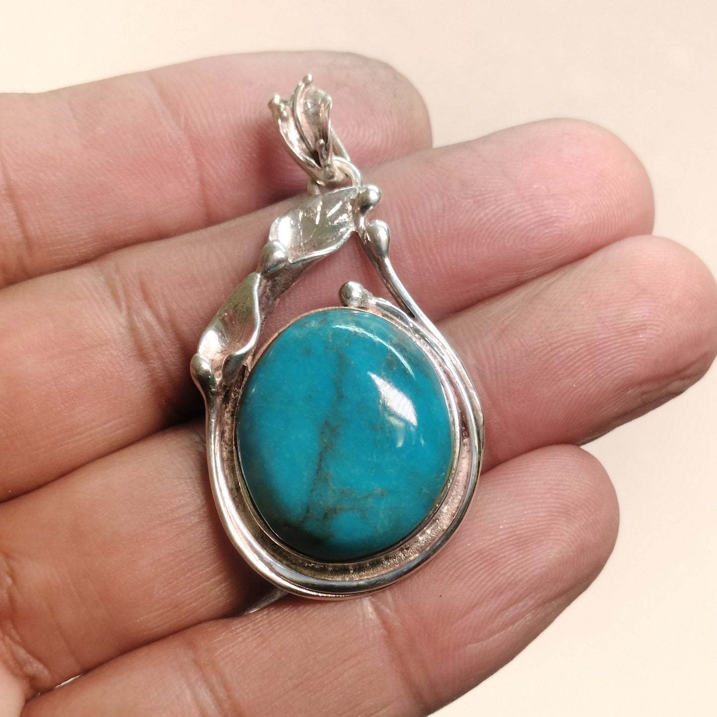 Sterling Silver Turquoise Pendant
