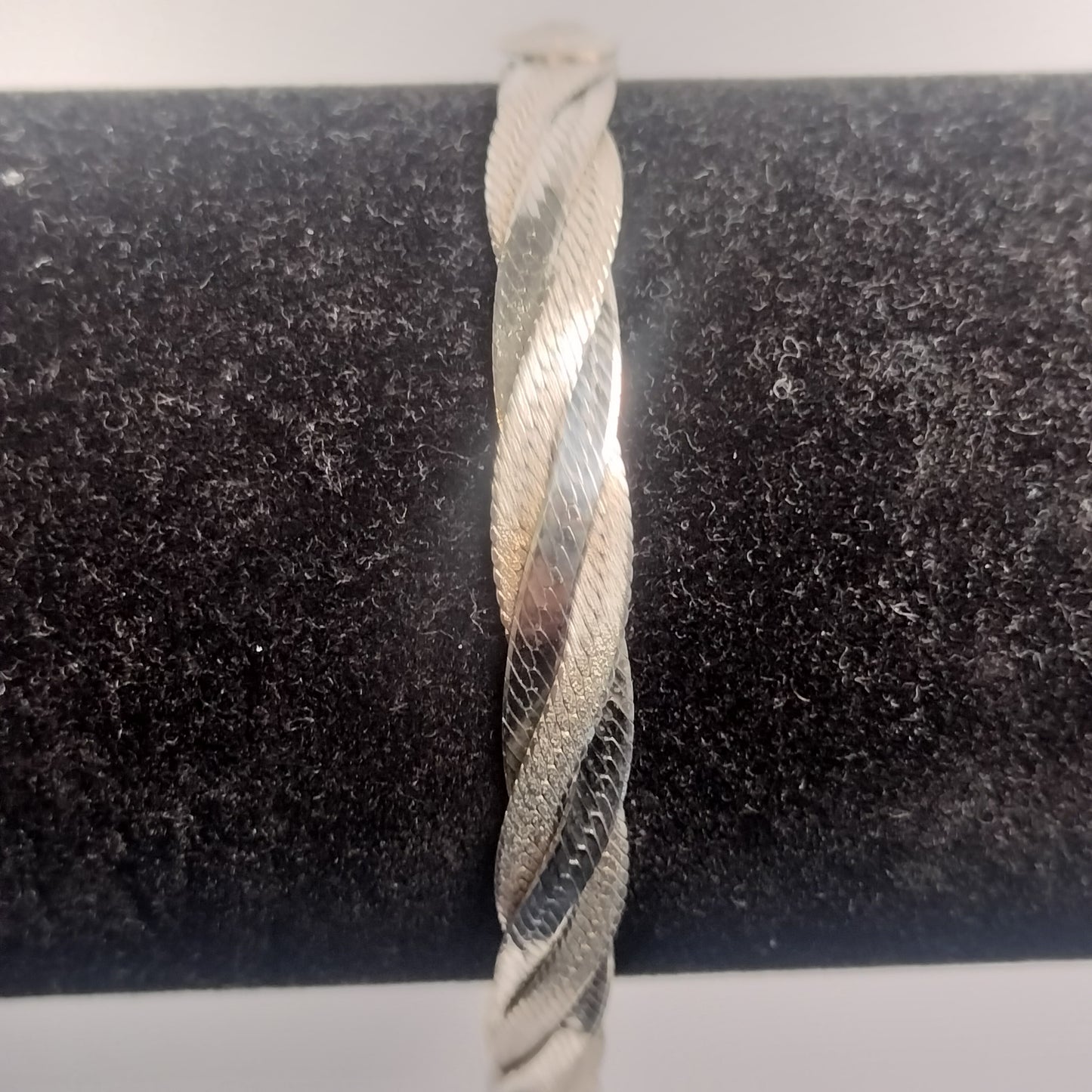Sterling Silver Braided Herringbone Bracelet