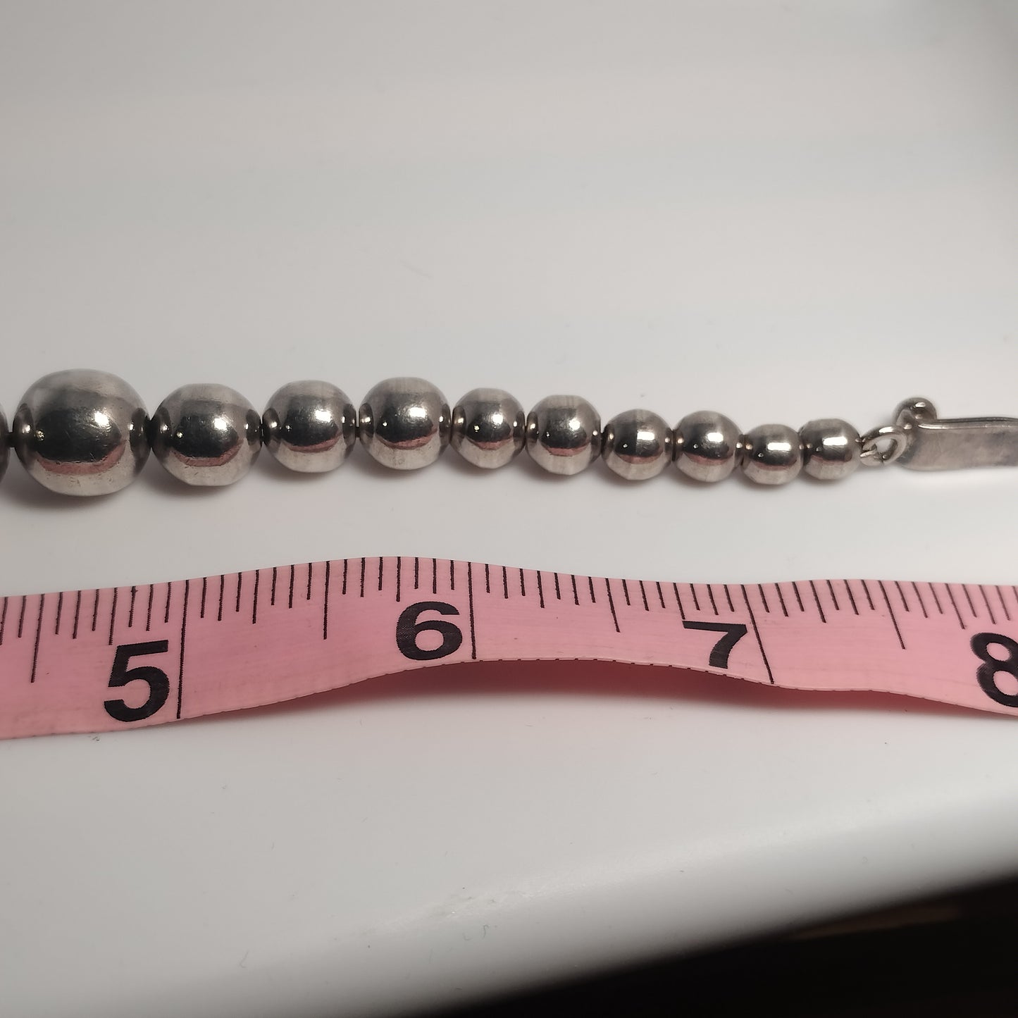 Sterling Silver Bead Bracelet