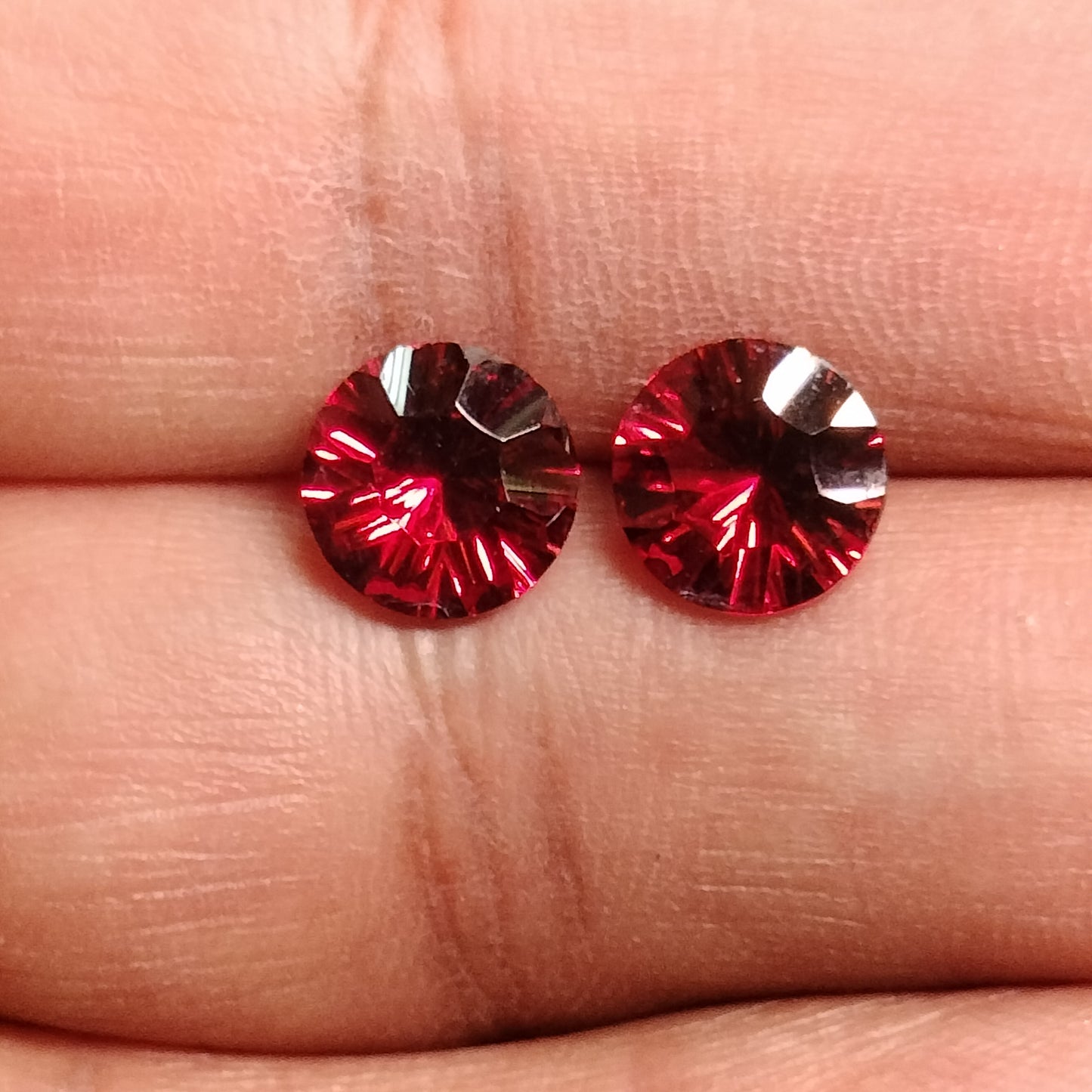 3.76 Carat Natural Garnet Gemstone Matched Pair