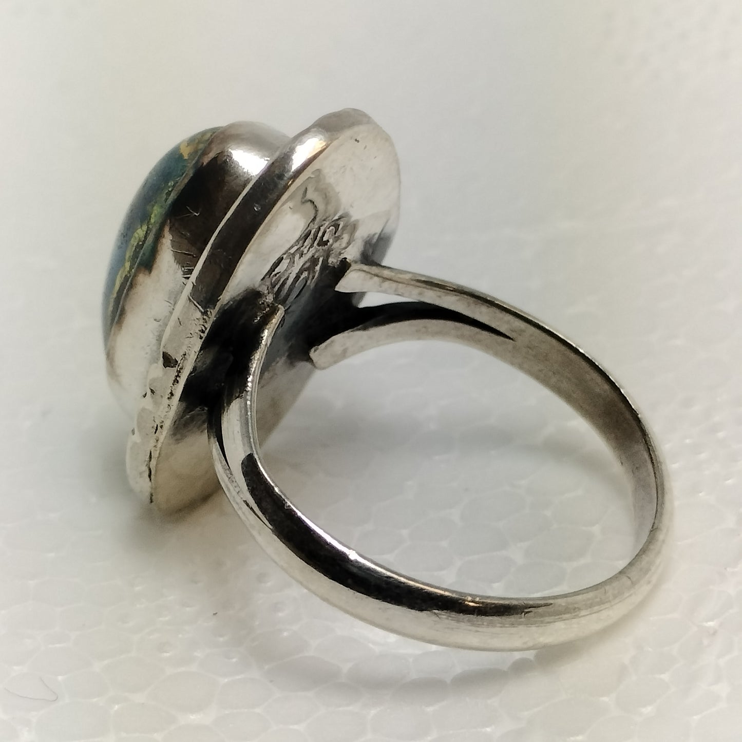Sterling Silver Black Opal Ring