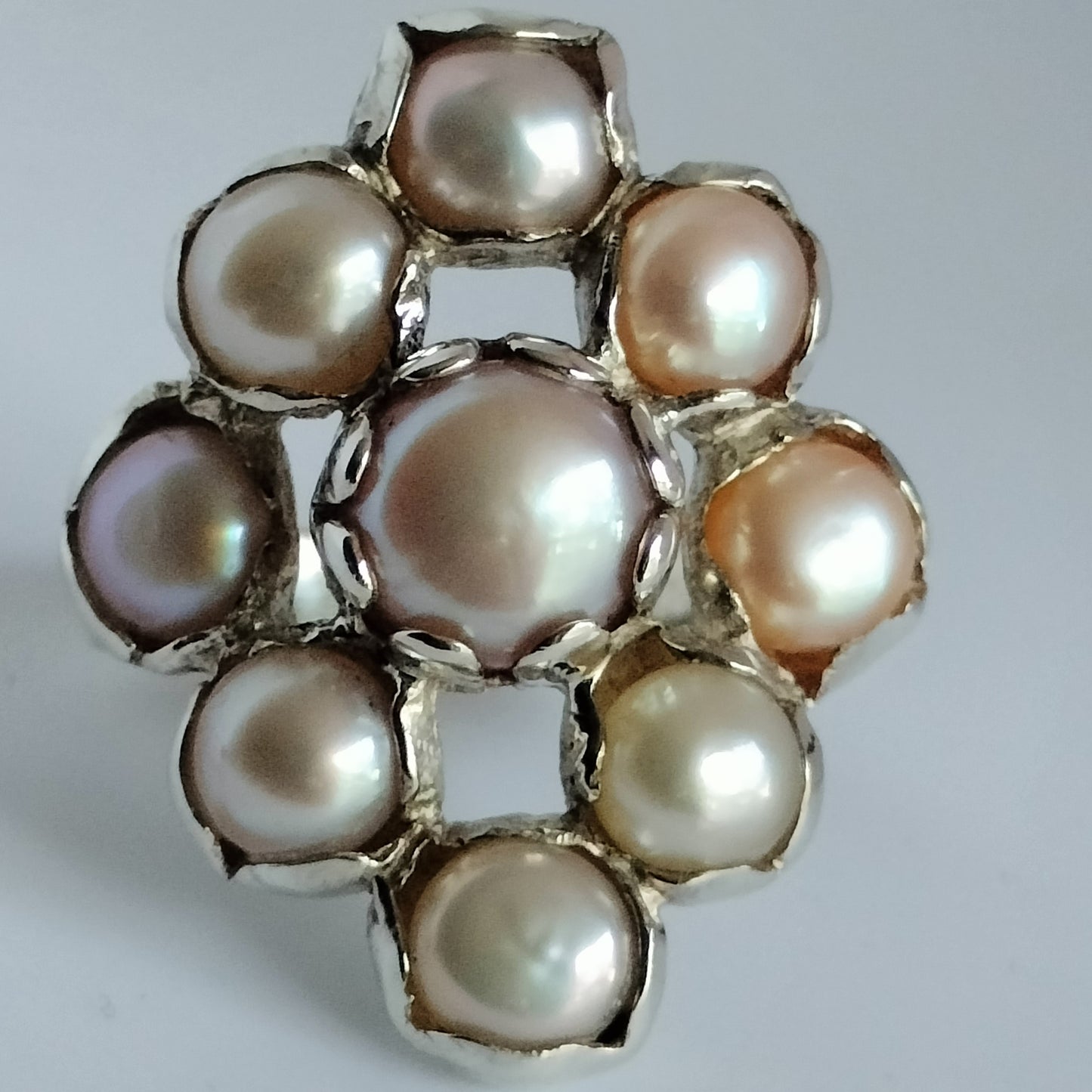 Sterling Silver Pearl Ring