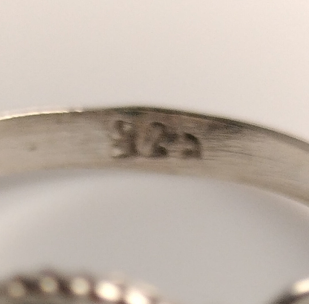 Sterling Silver Emerald Ring