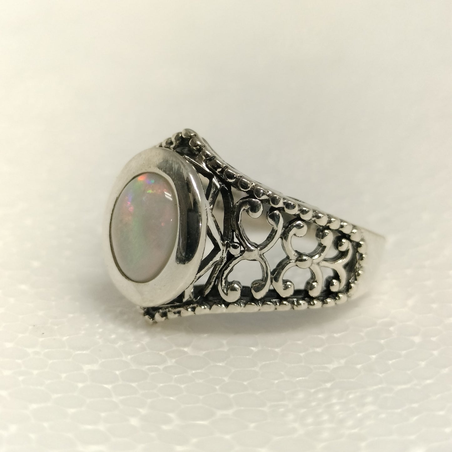 Sterling Silver Opal Ring