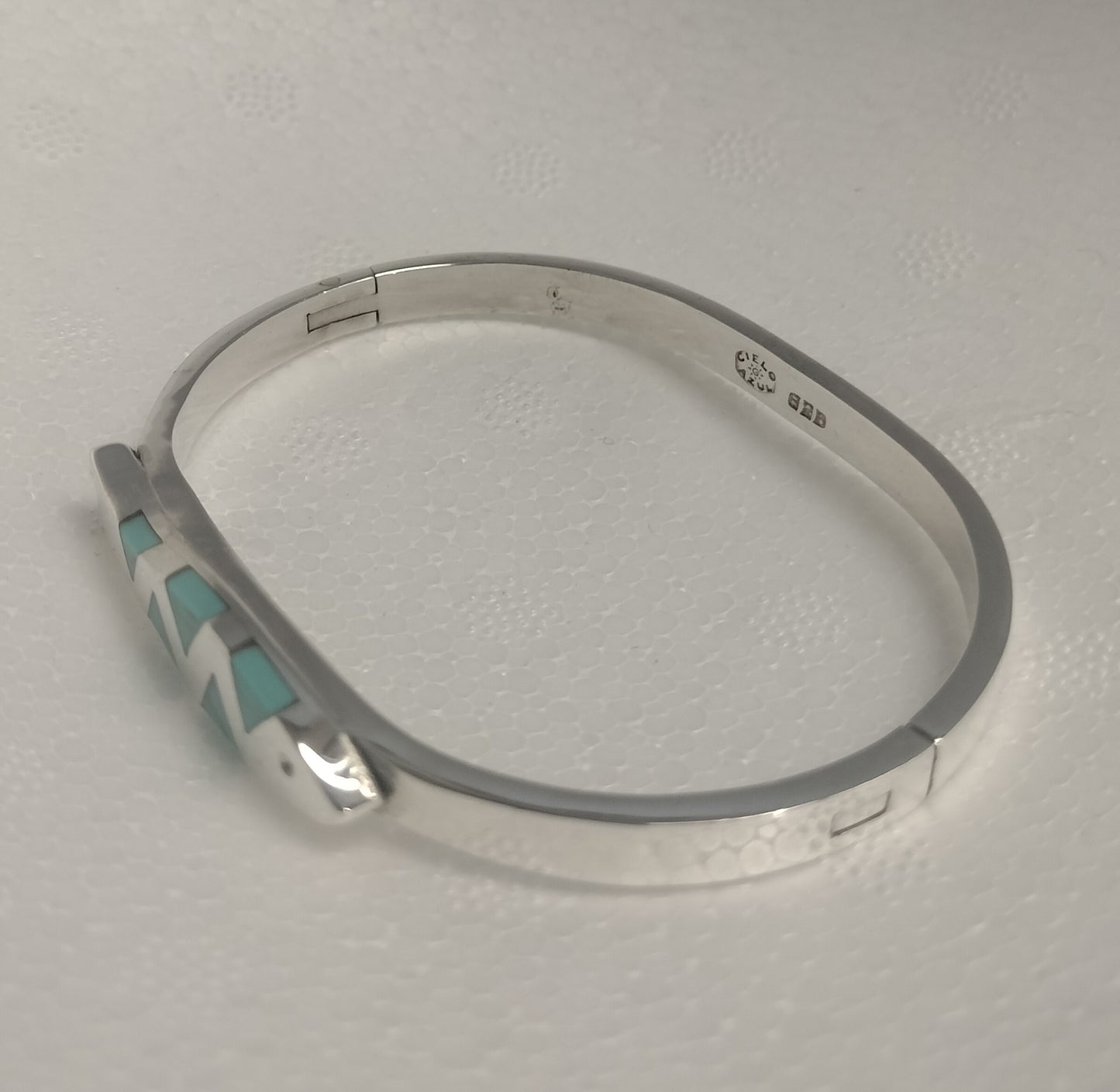 Sterling Silver Turquoise Fish Bracelet