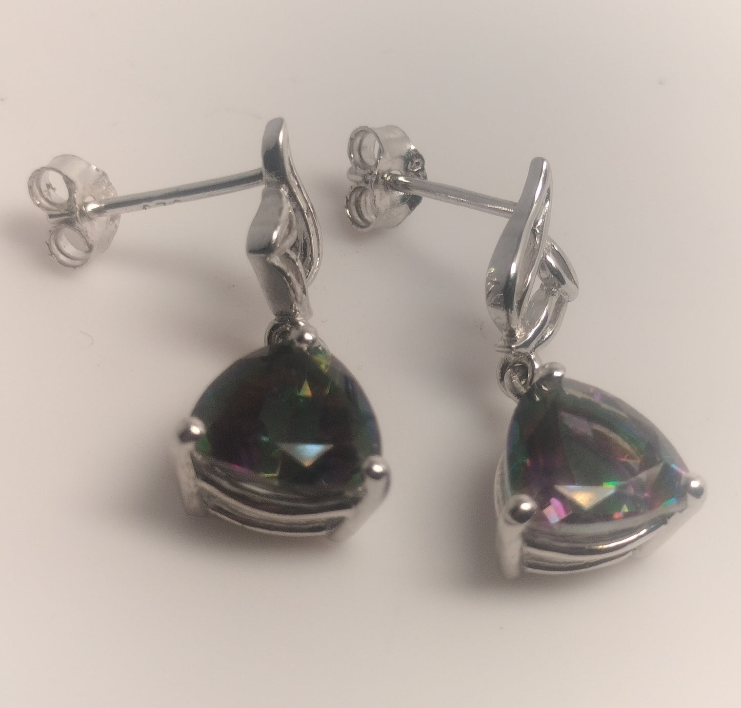Sterling Silver Mystic Topaz Earrings