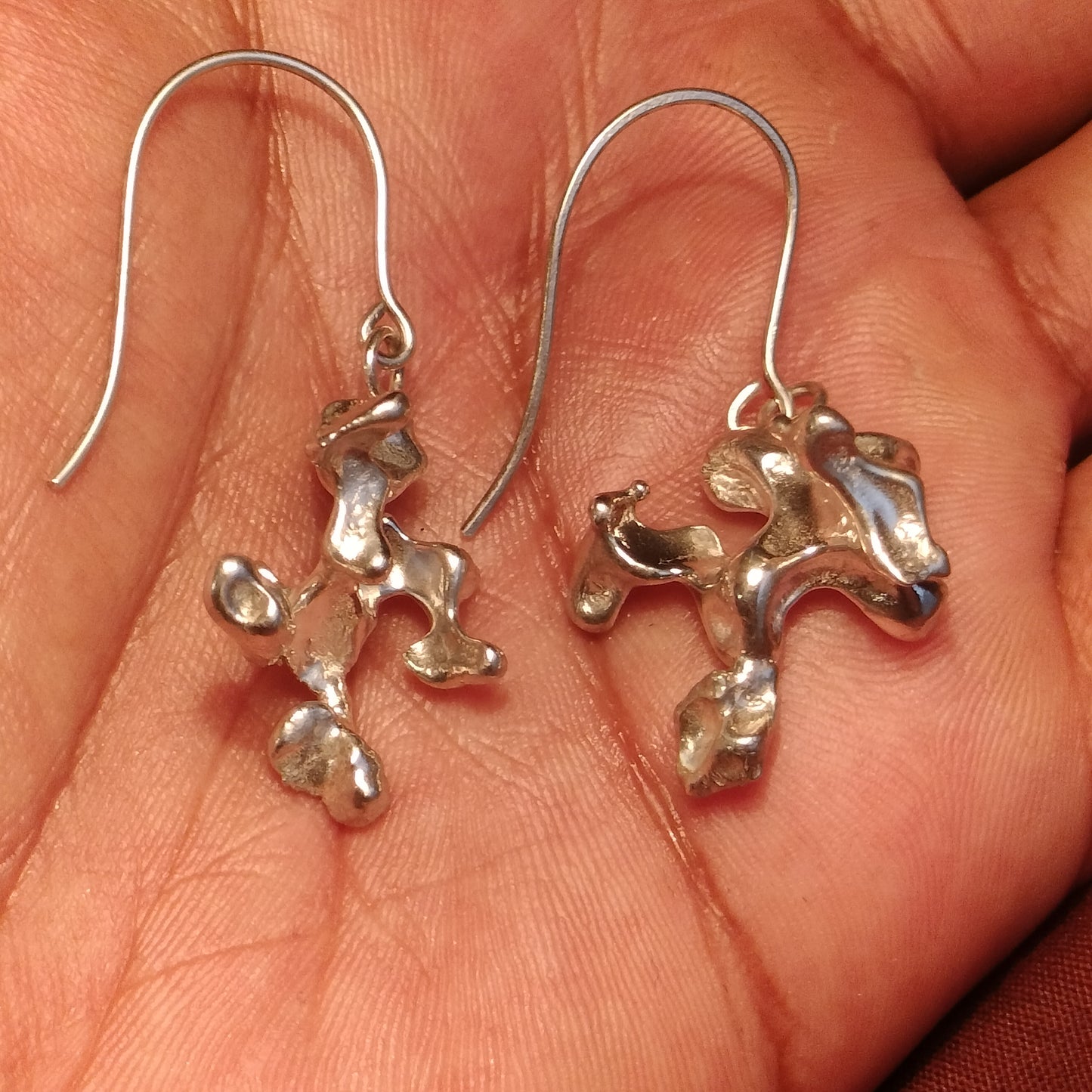Sterling Silver Freeform Earrings