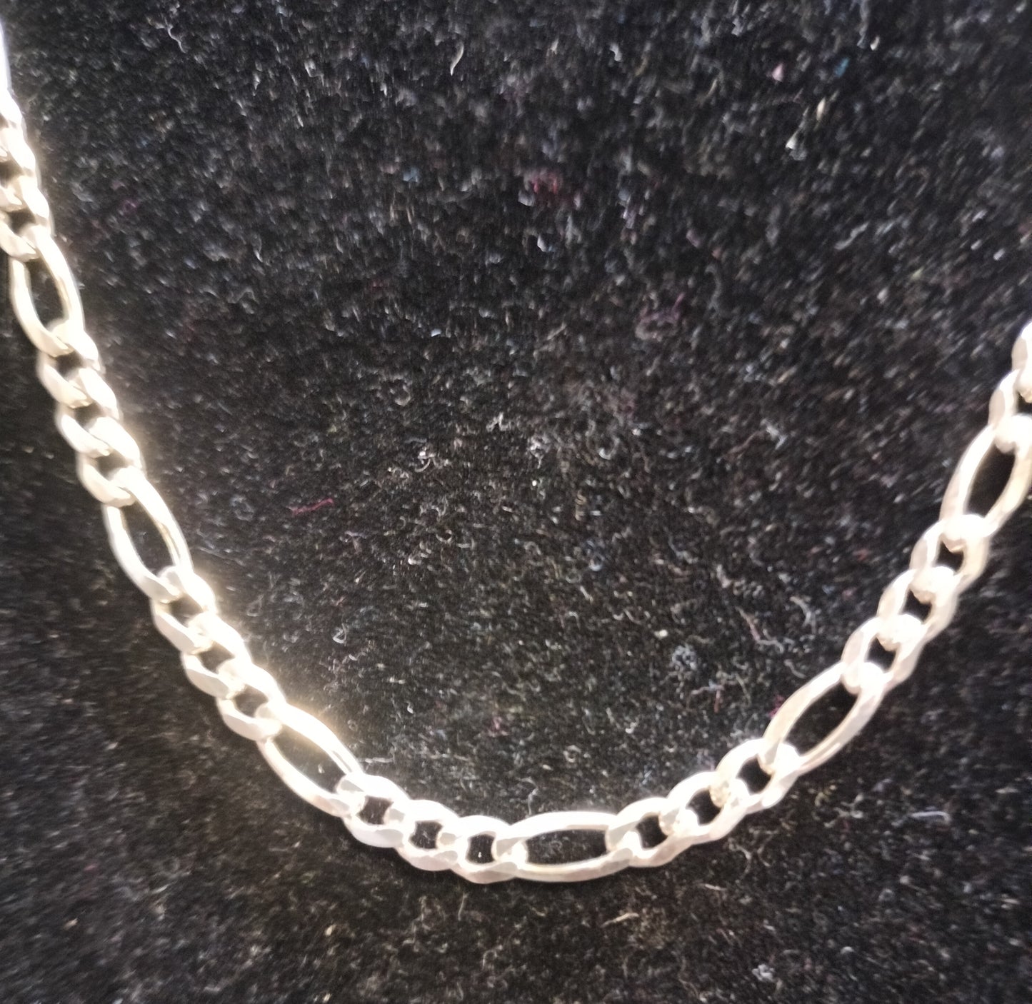 Sterling Silver Figaro Chain