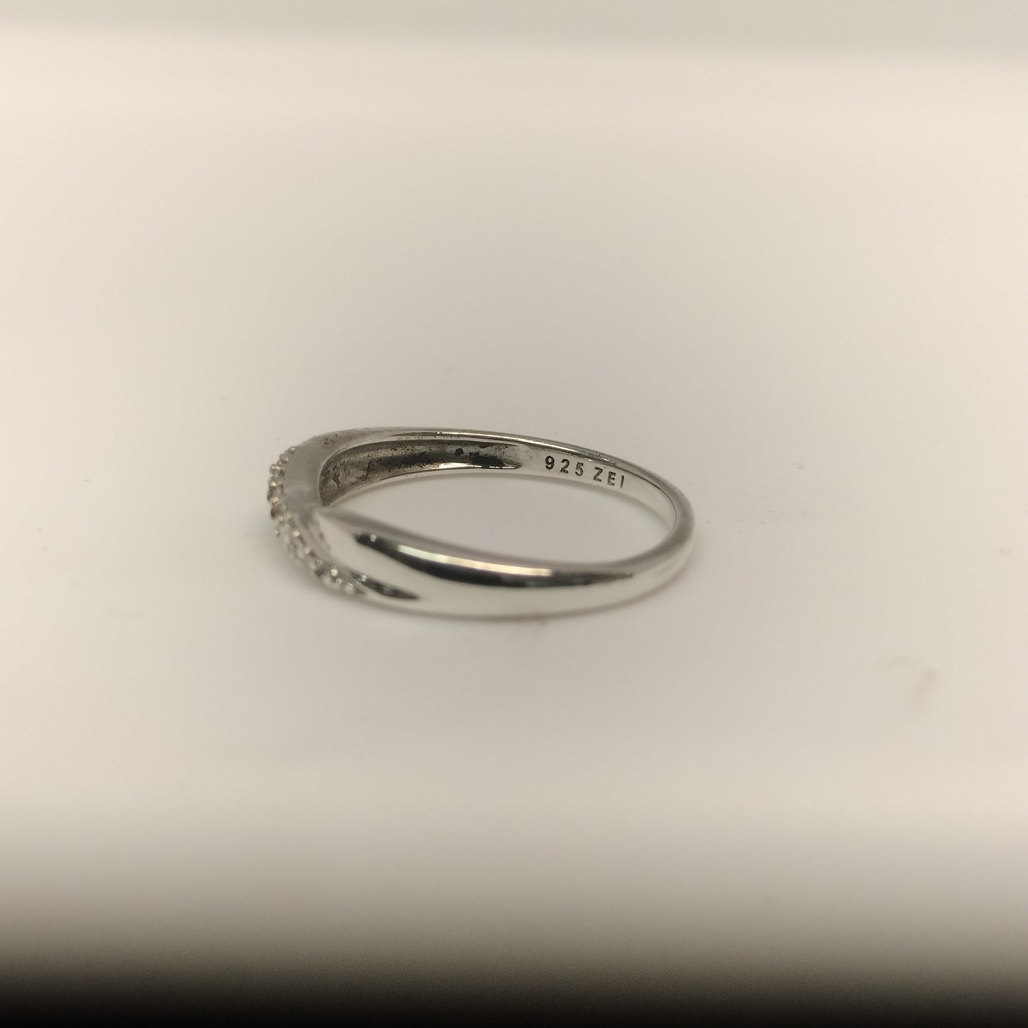 Sterling Silver and Diamond Band