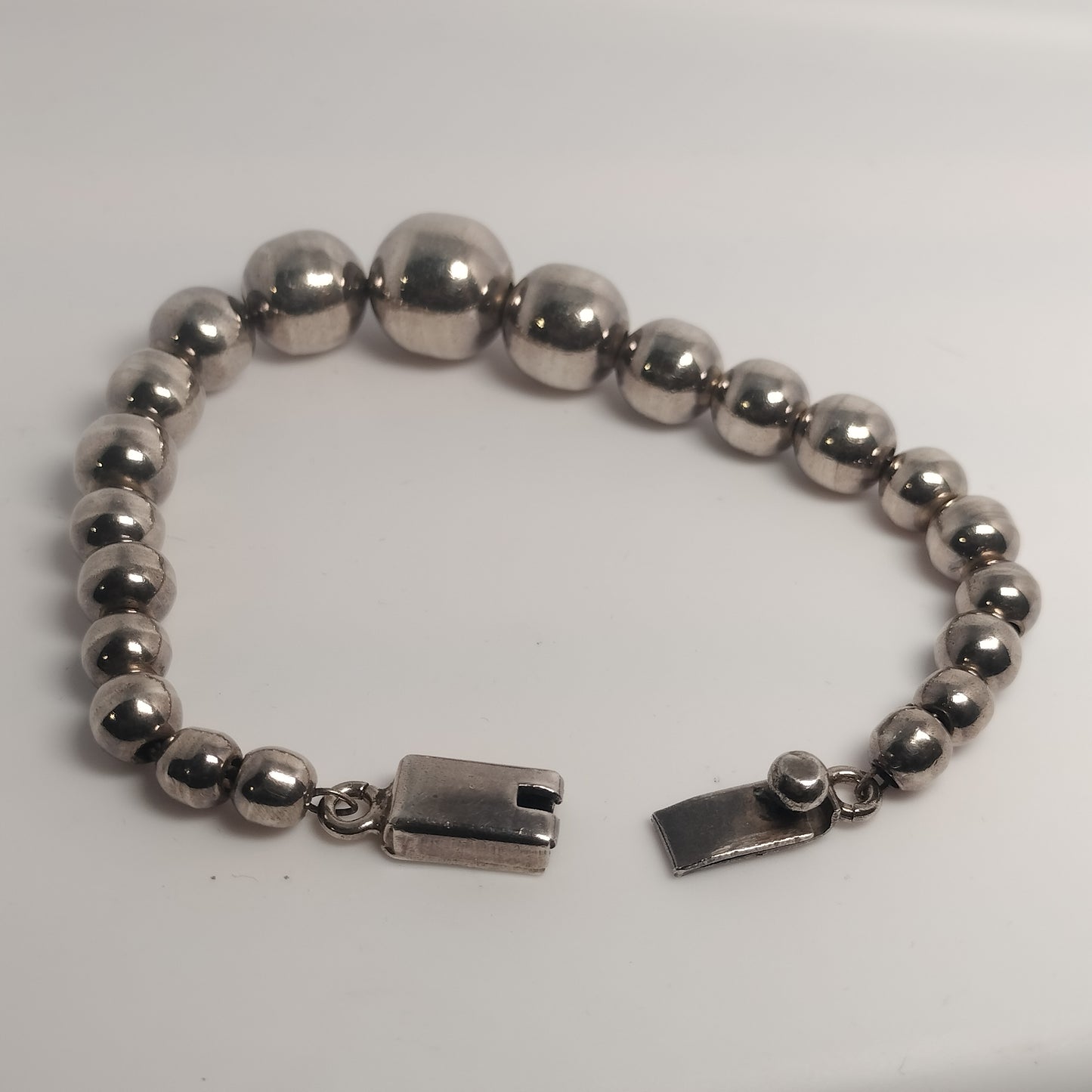 Sterling Silver Bead Bracelet