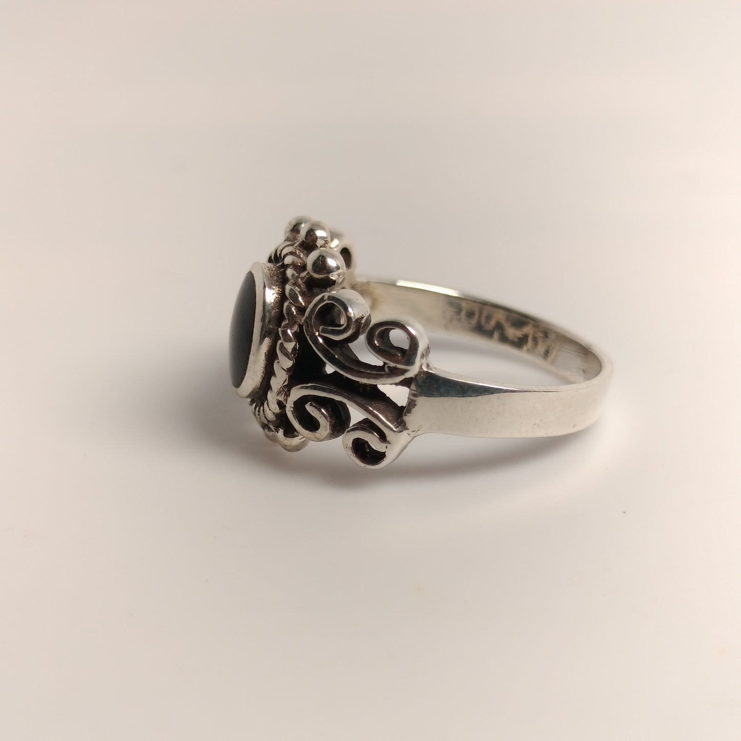Sterling Silver Black Onyx Ring