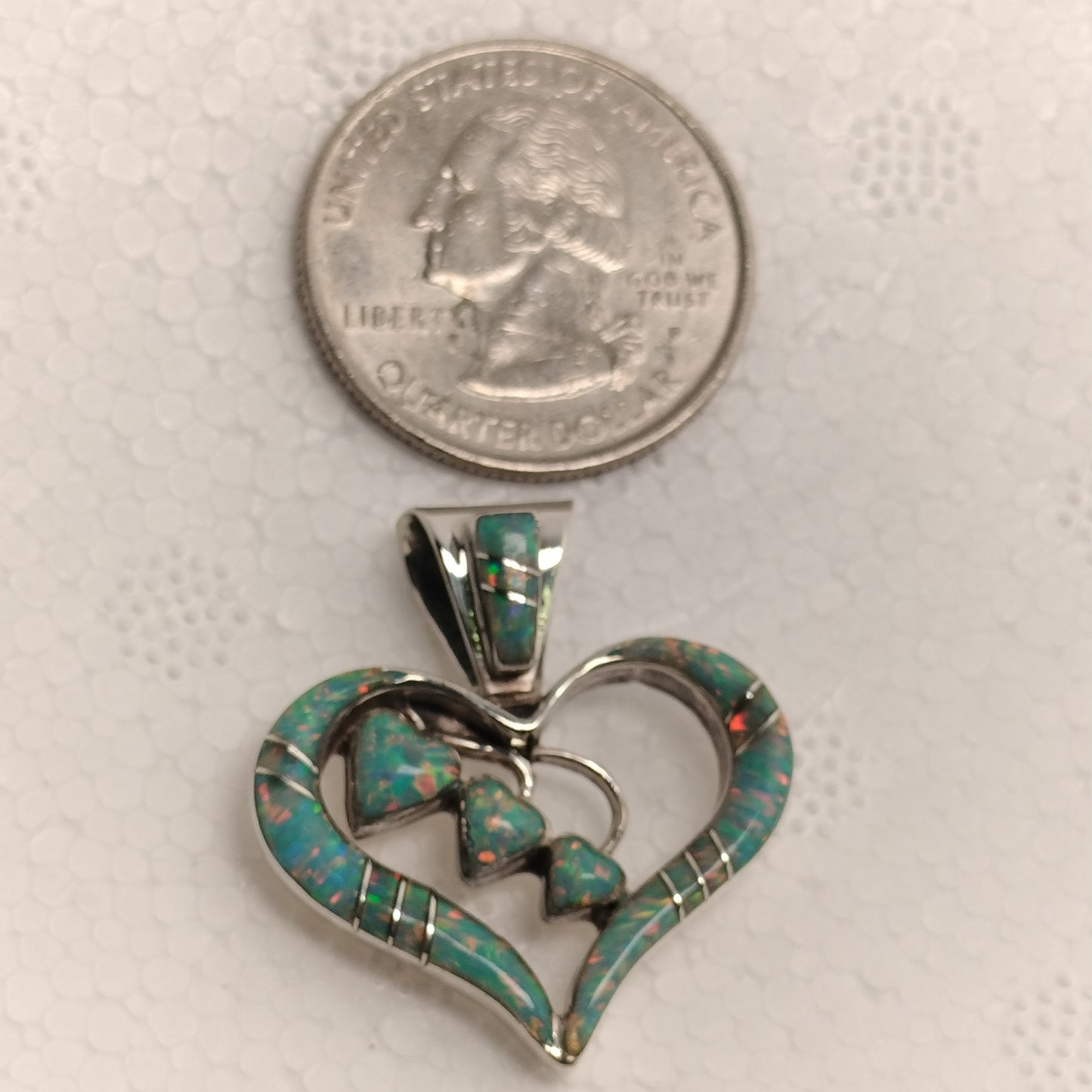 Sterling Silver Opal Pendant