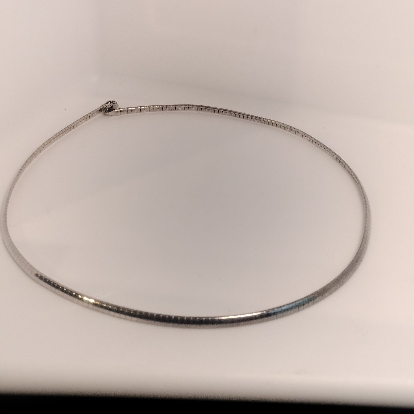 Sterling Silver Omega Necklace