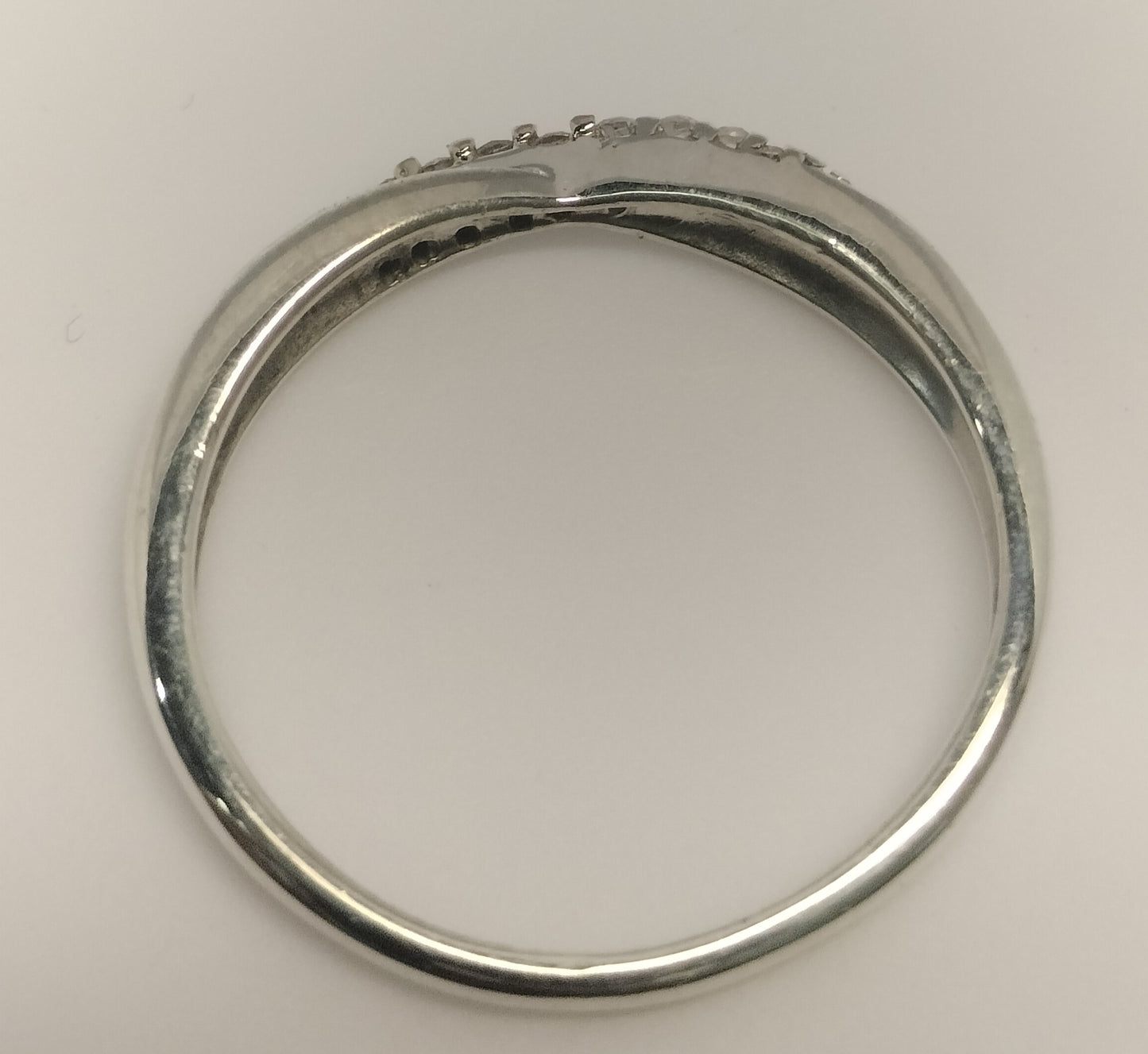 Sterling Silver and Diamond Band