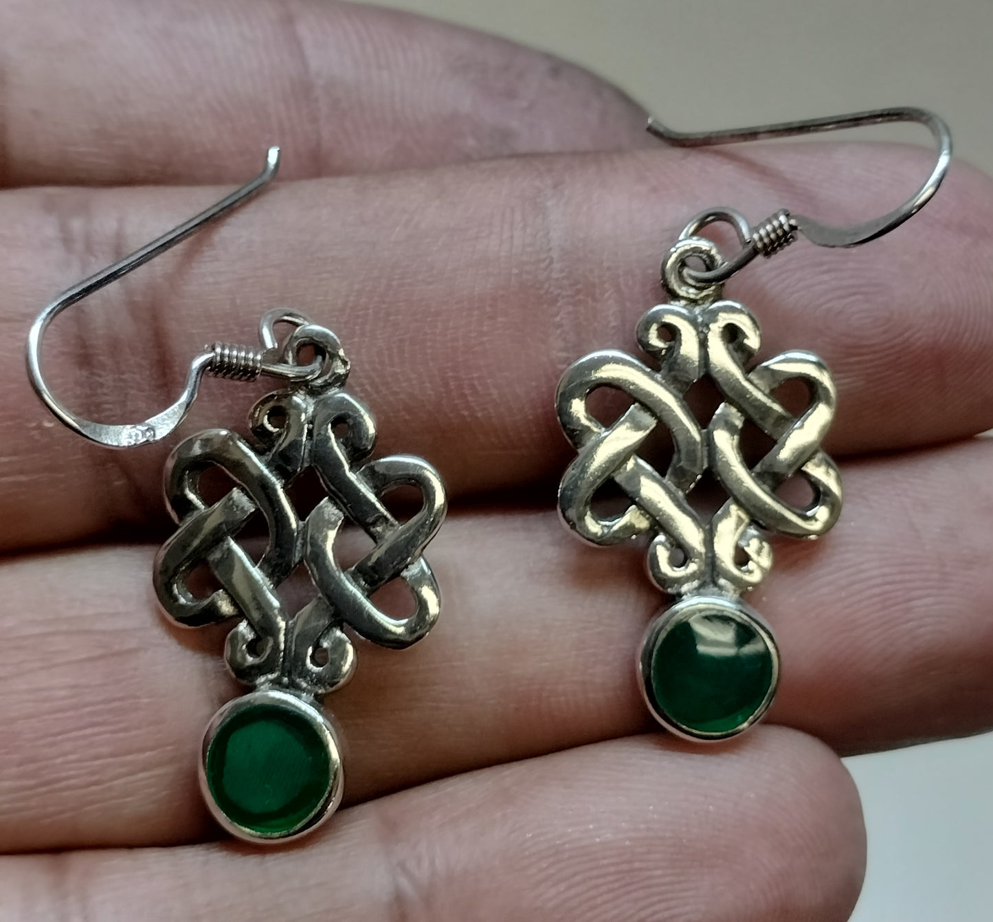 Sterling Silver and Resin Earrings