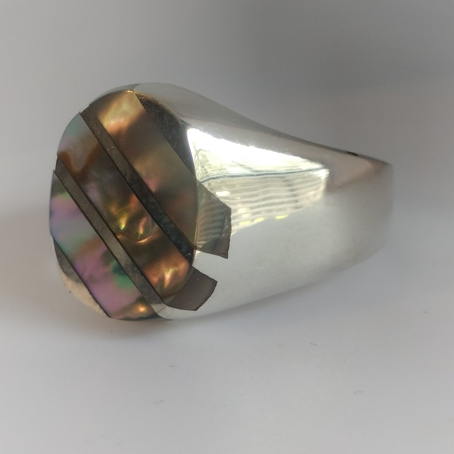 Sterling Silver Mother Of Pearl Ring