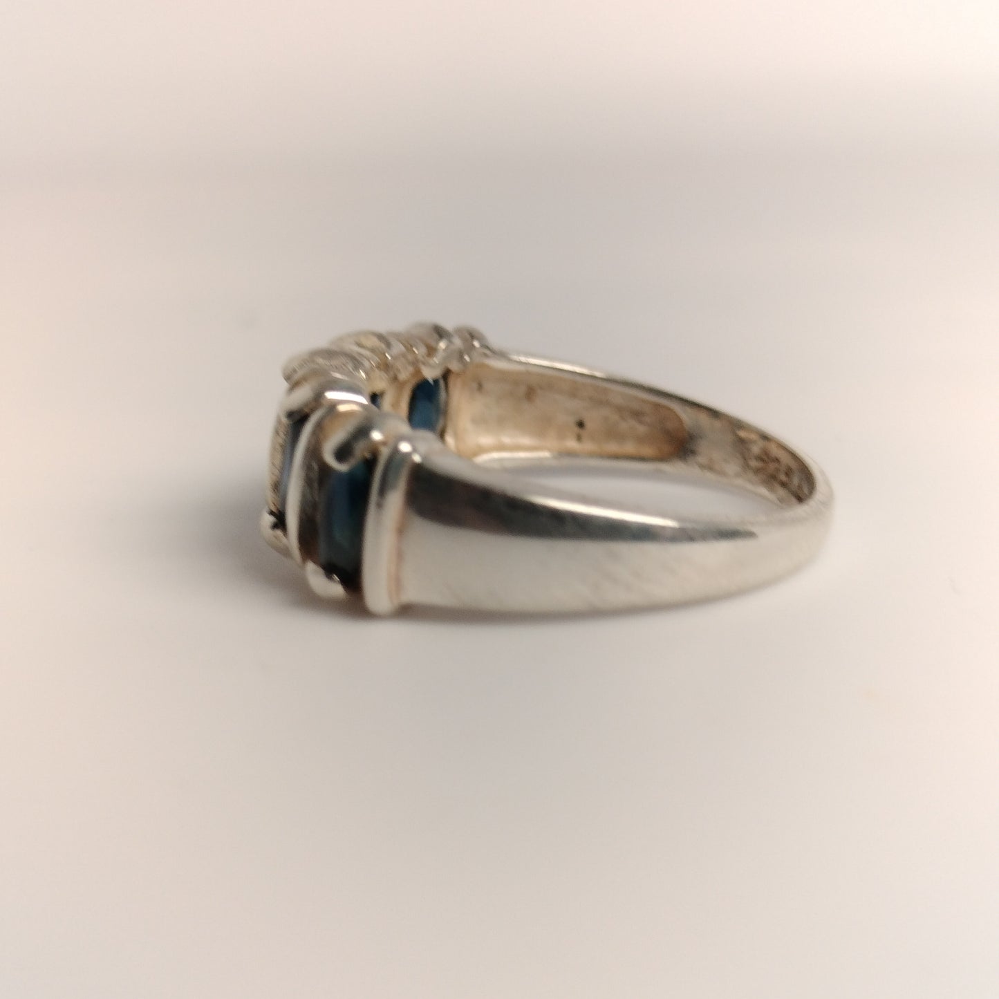 Sterling Silver Sapphire Ring