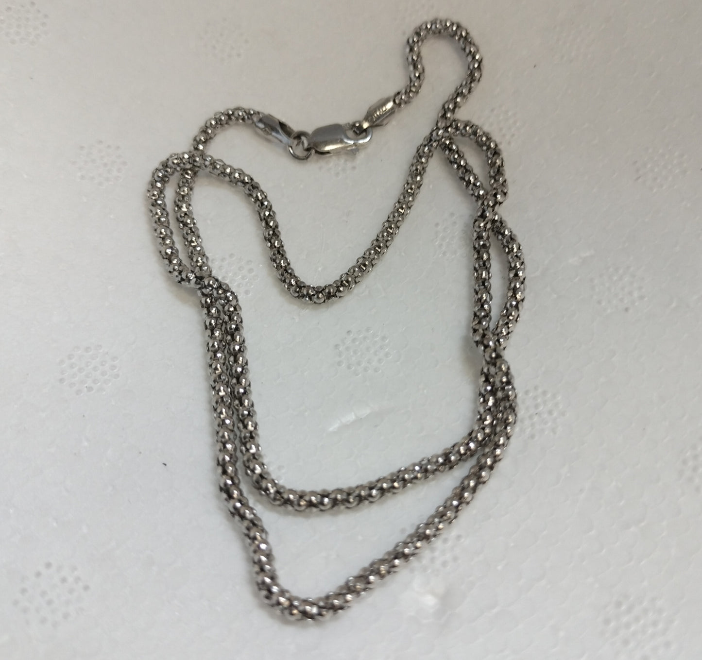 Sterling Silver Popcorn Chain