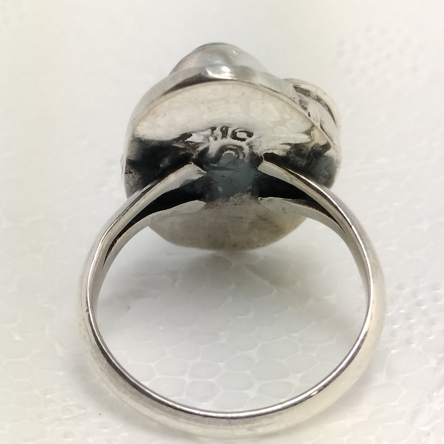 Sterling Silver Black Opal Ring