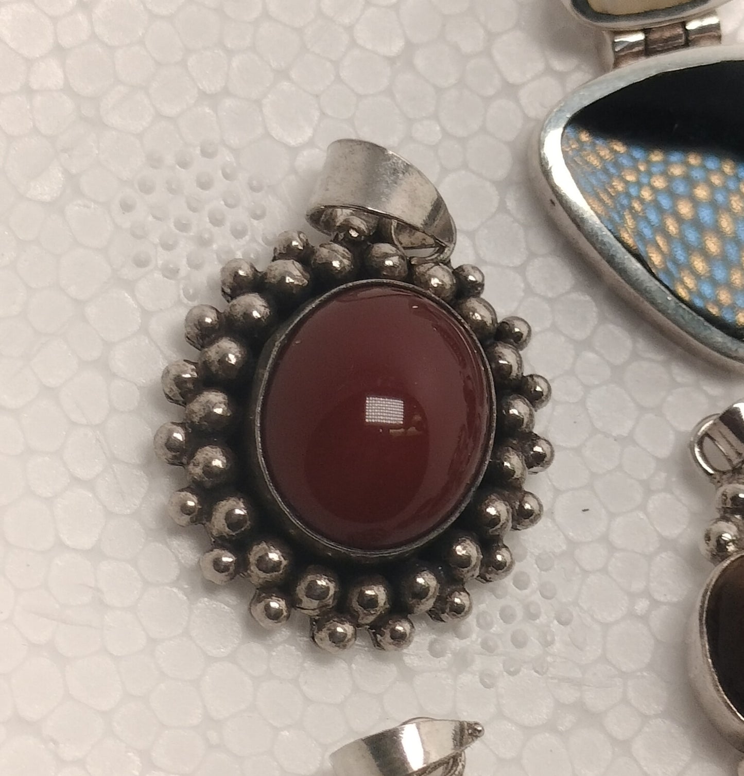 Assorted Lot of Sterling Silver Gemstone Pendants