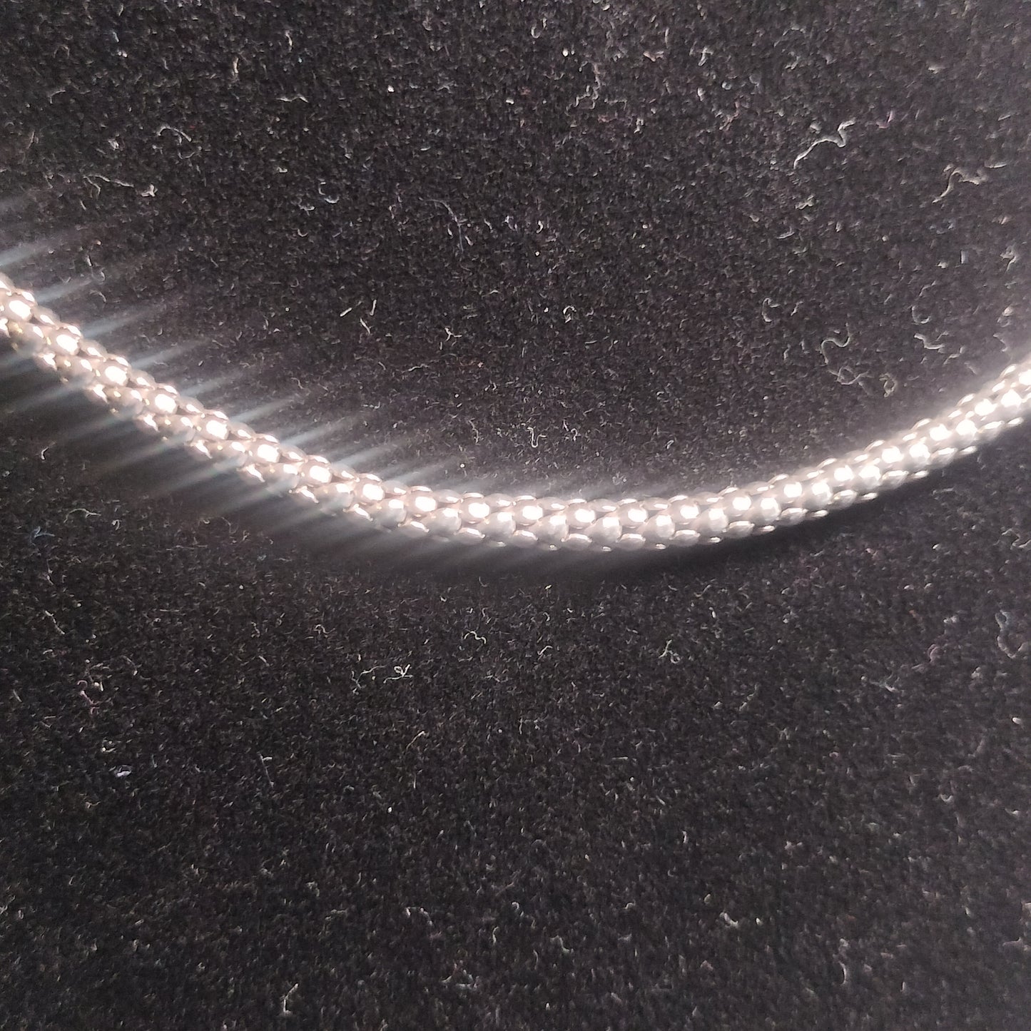 Sterling Silver Popcorn Chain
