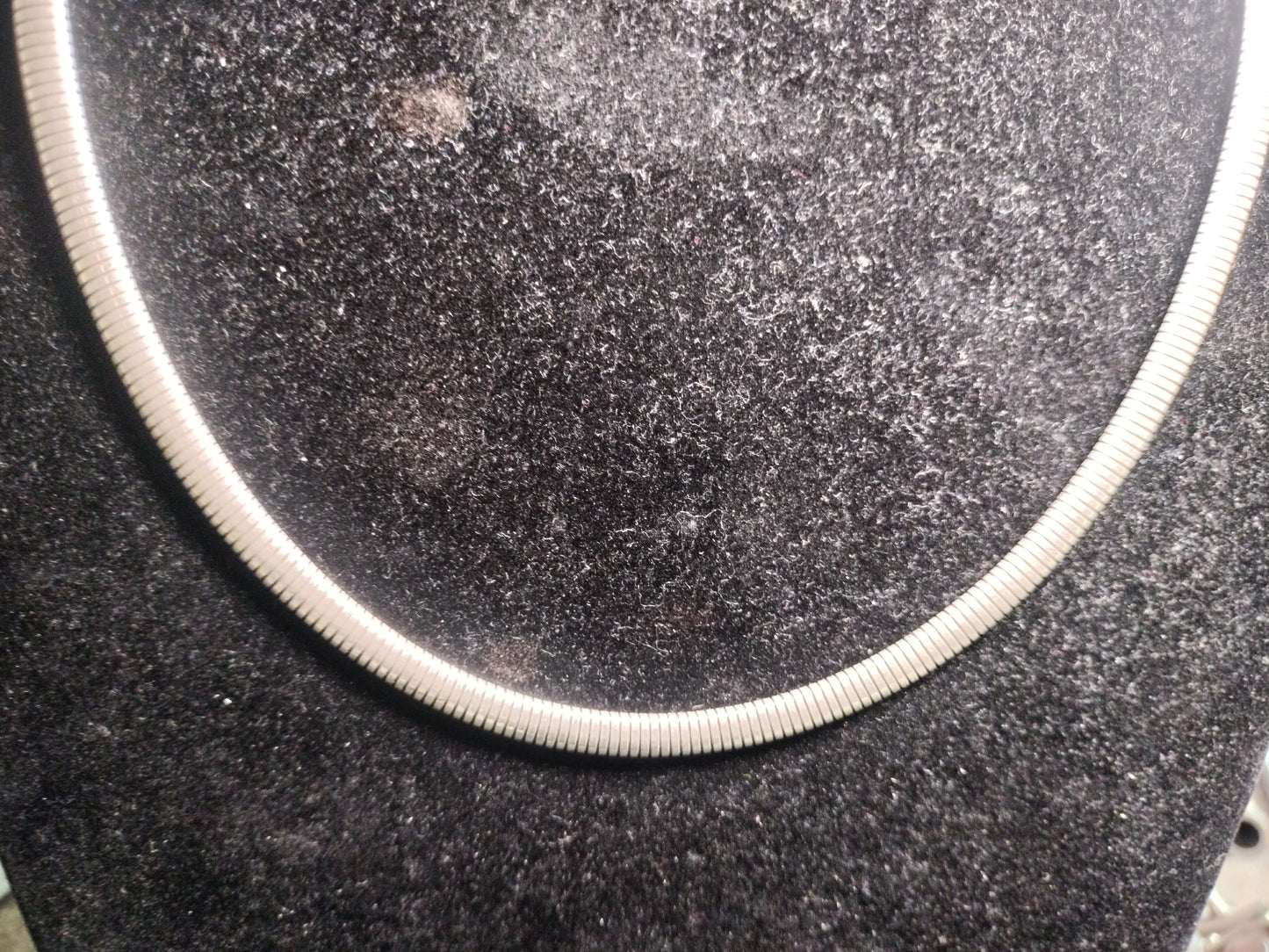 Sterling Silver Omega Necklace